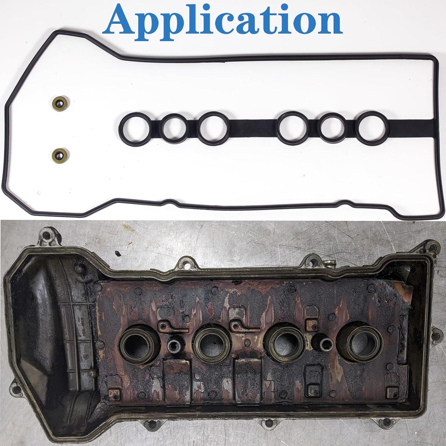 Junta de Tapa de Válvula HIHIAV VS50542R para Toyota Corolla 1.8L