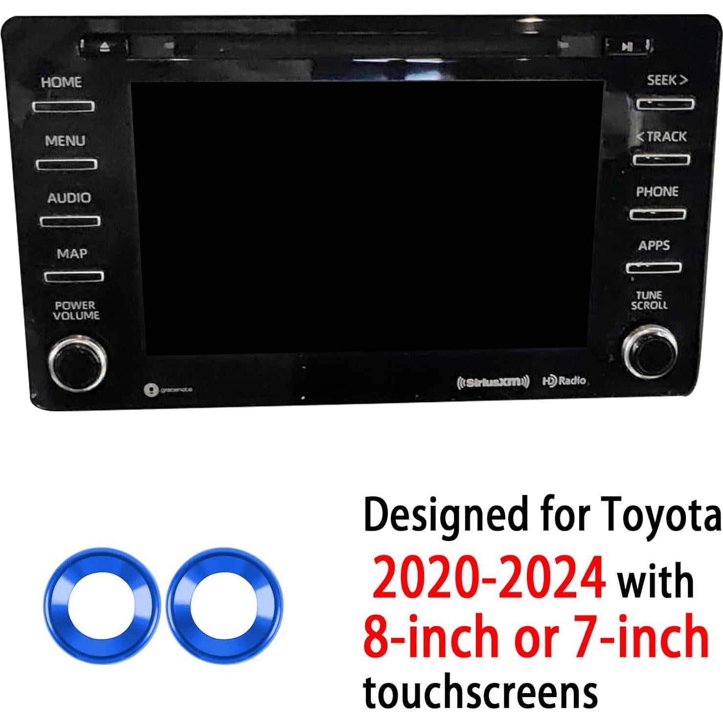 Cubierta de Control Táctil Azul para Toyota C-HR/Camry/Corolla