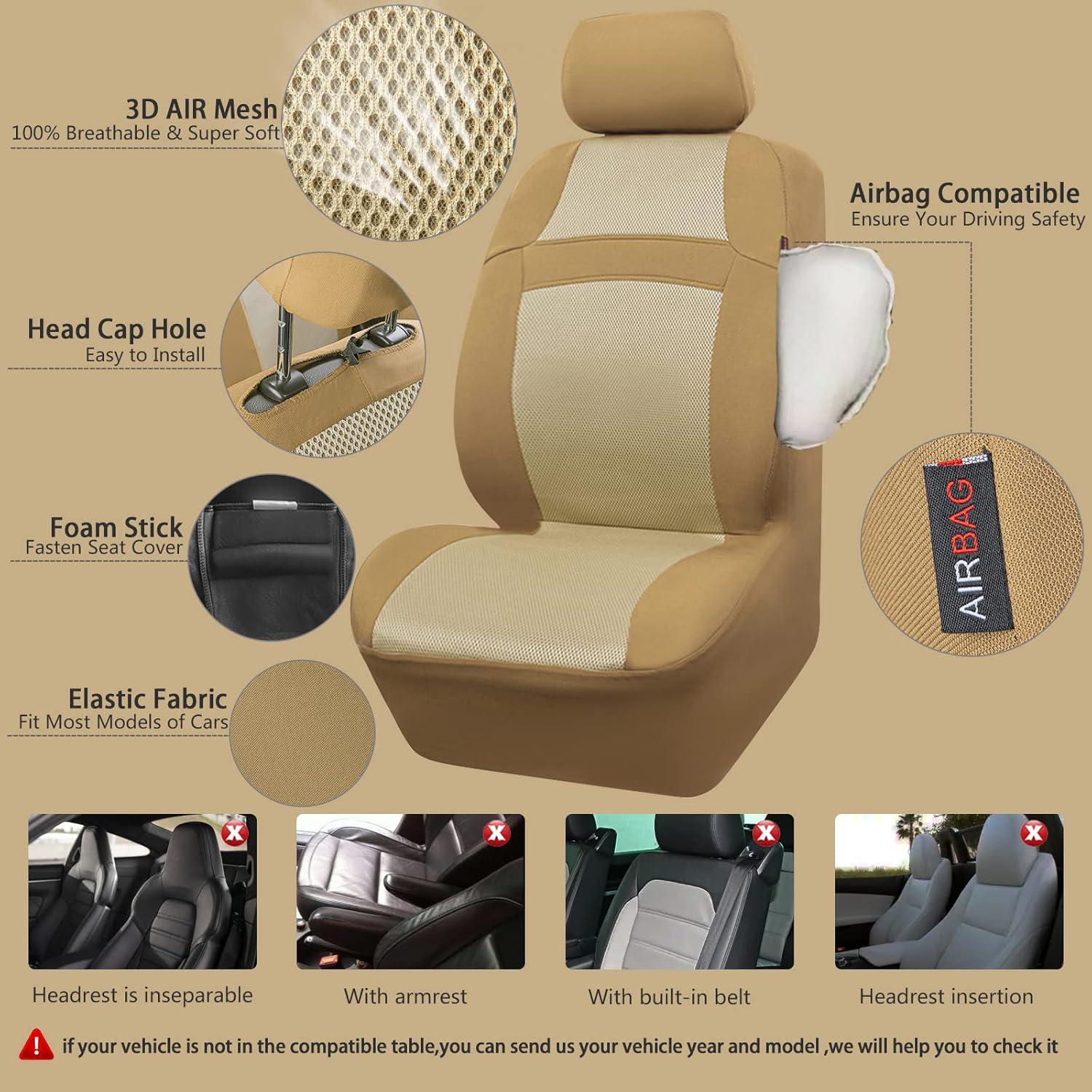 Funda de Asiento CAR PASS Beige Completo Universal 3D