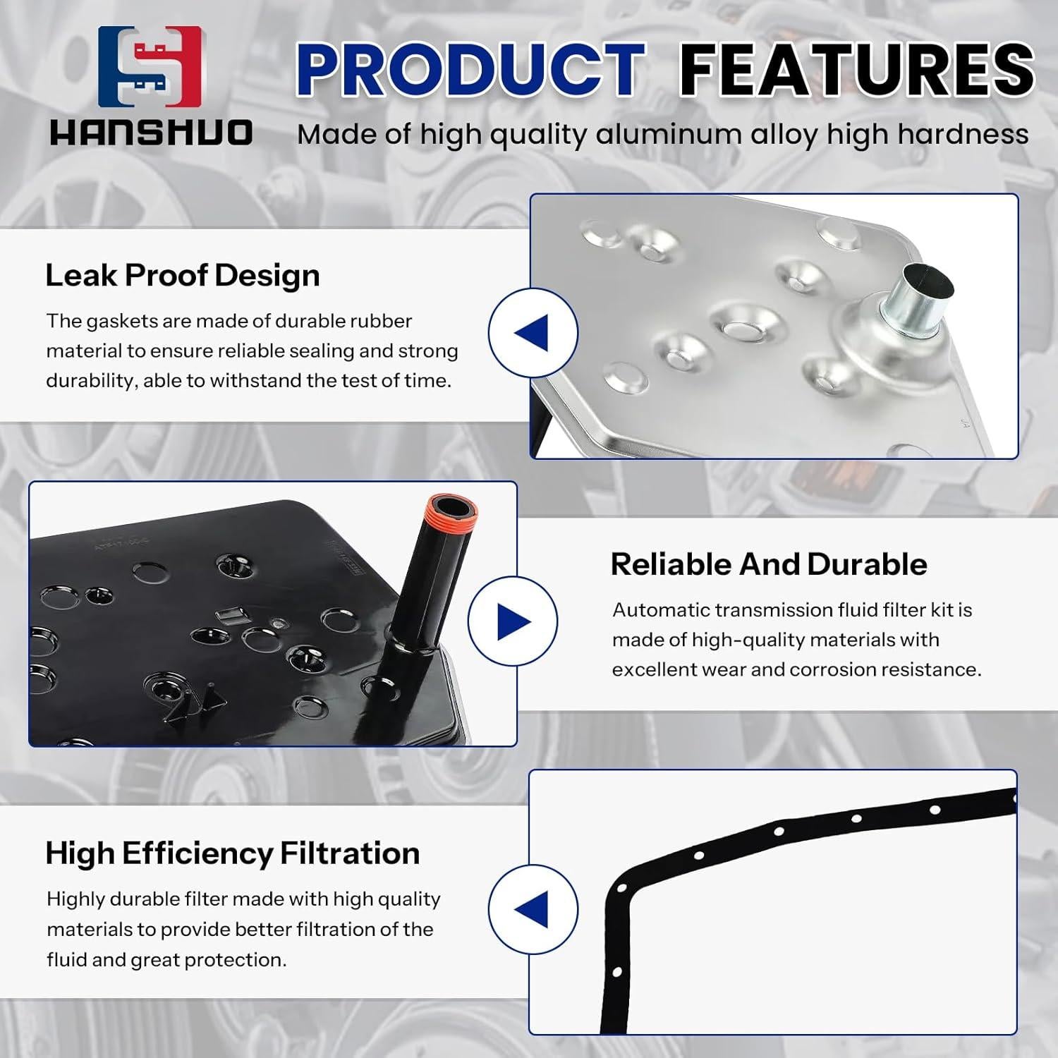 Kit Junta Aceite Filtro Transmisión HANSHUO para Ford 2007-2010