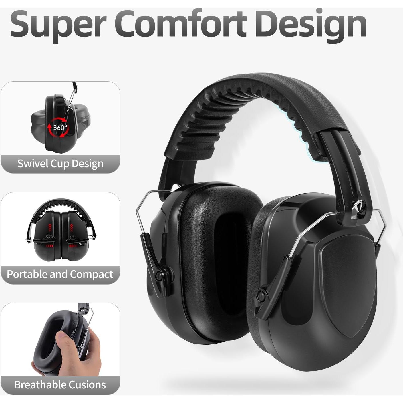 Protectores Auditivos KEAOOD 34dB Ajustables para Tiro