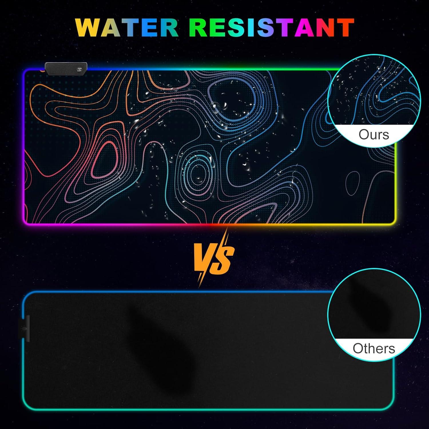 Alfombrilla de Ratón RGB ARTOS Grande 90x40cm Impermeable