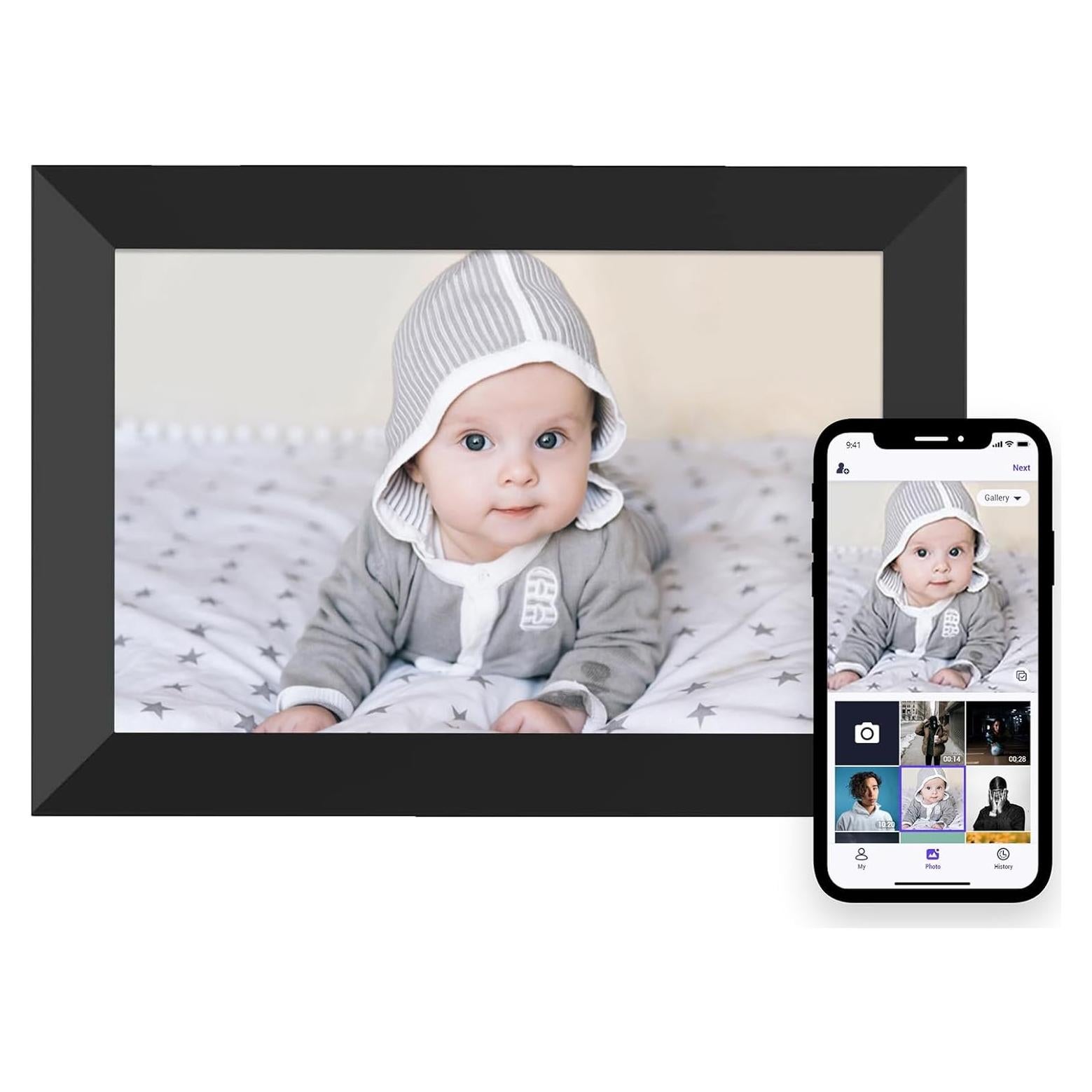 Marco de Fotos Digital 10.1" WiFi APOFIAL HD 1280x800