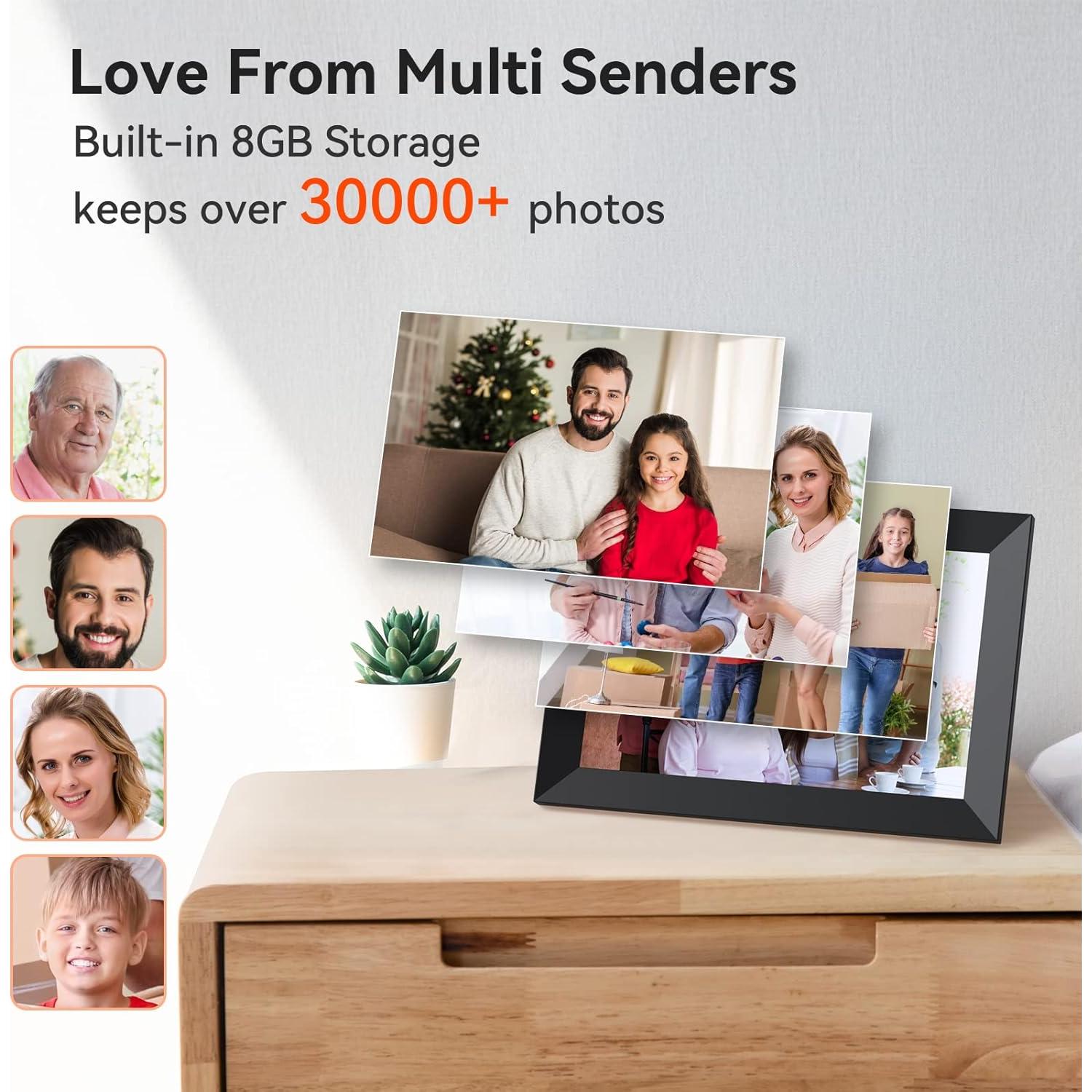 Marco de Fotos Digital 10.1" WiFi APOFIAL HD 1280x800