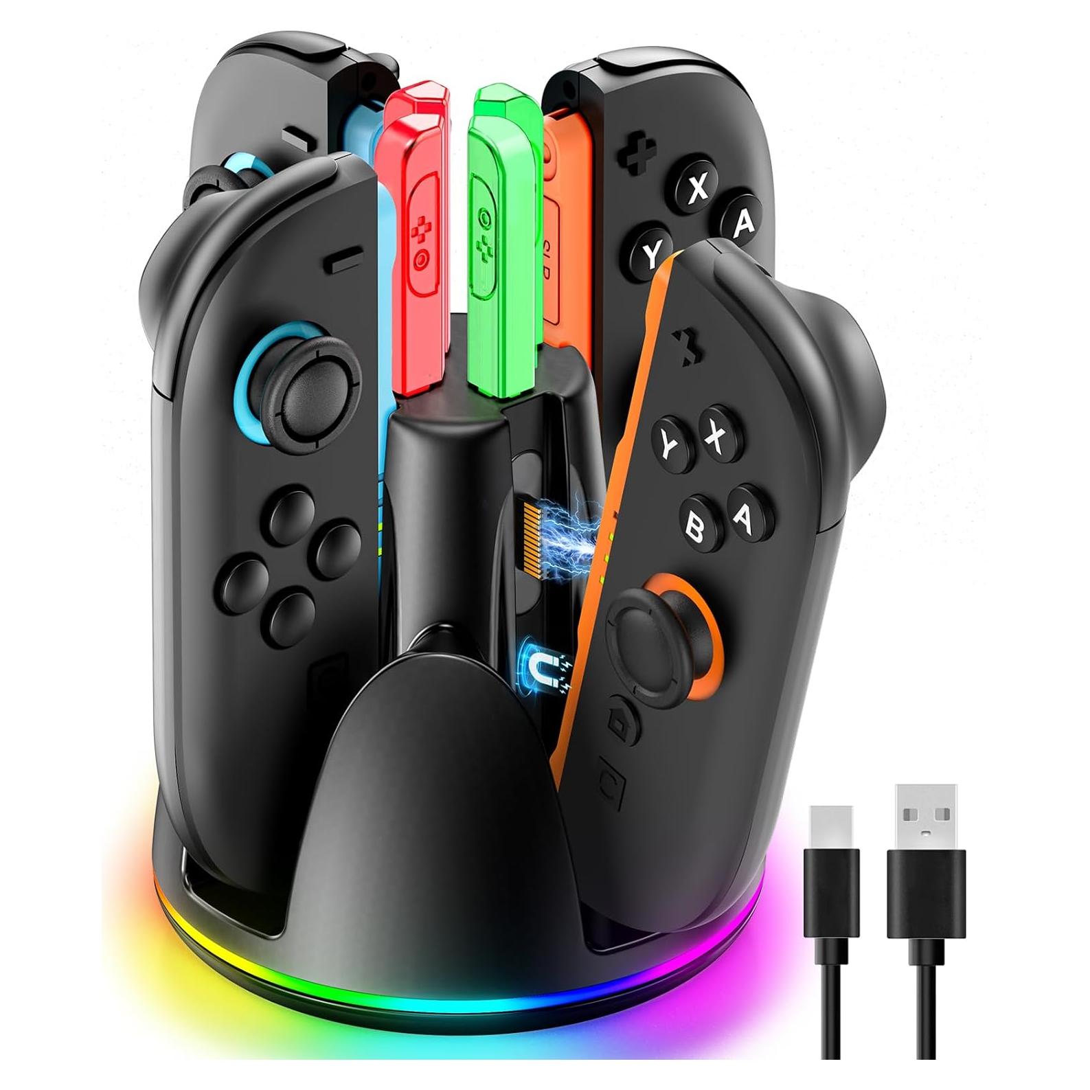 Base de Carga Rápida Magnética Tokluck para Joy-Con Nintendo Switch 2