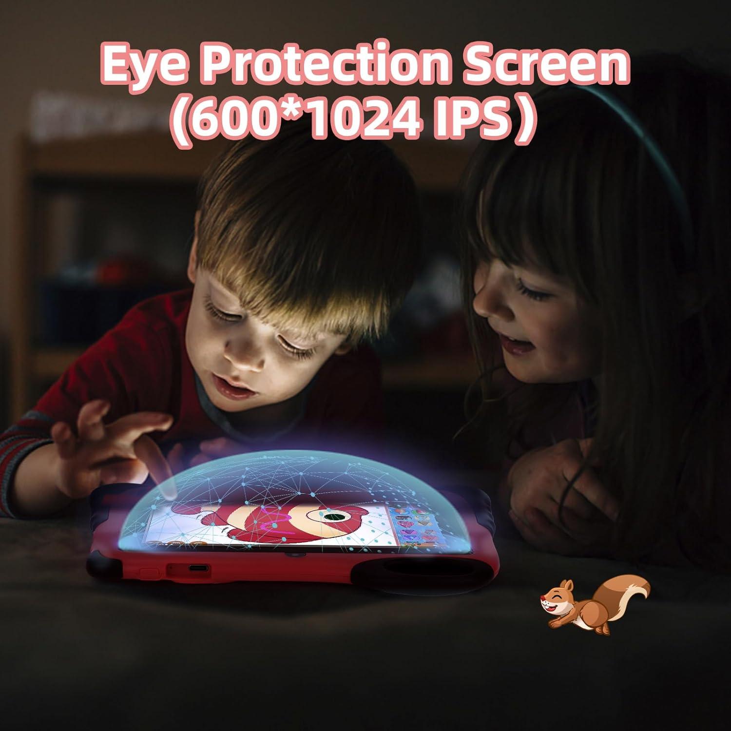 Tableta para Niños C idea CM93 7" Android 13 4GB 32GB Rojo