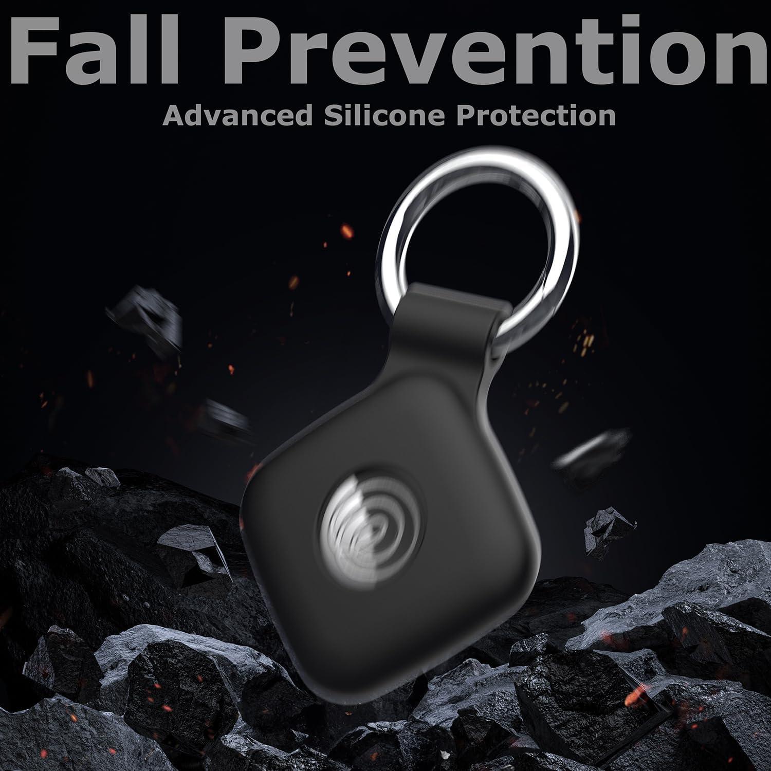 4 Fundas de Silicona para Rastreador Tile Mate 2024 - Negro