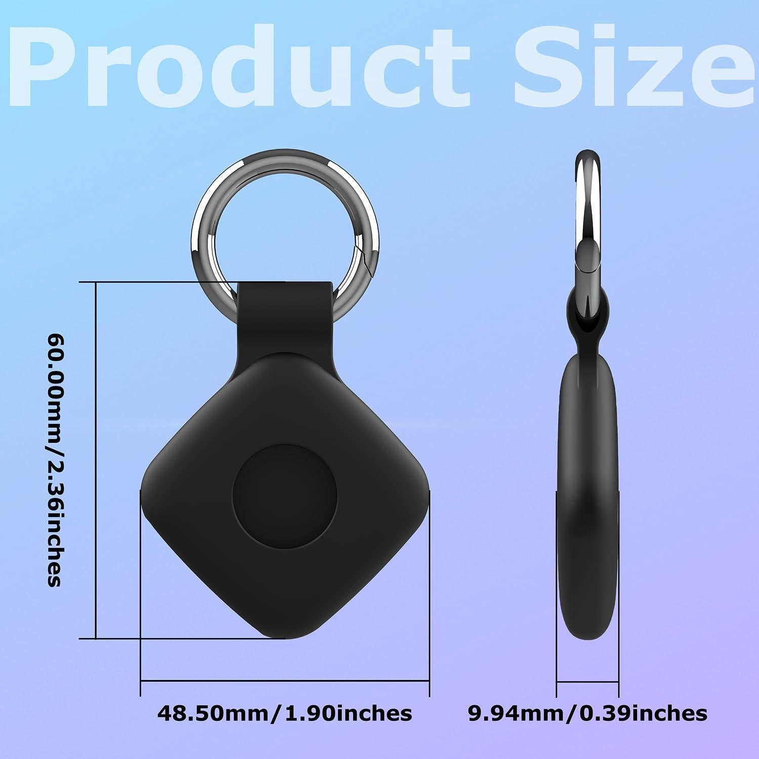 4 Fundas de Silicona para Rastreador Tile Mate 2024 - Negro