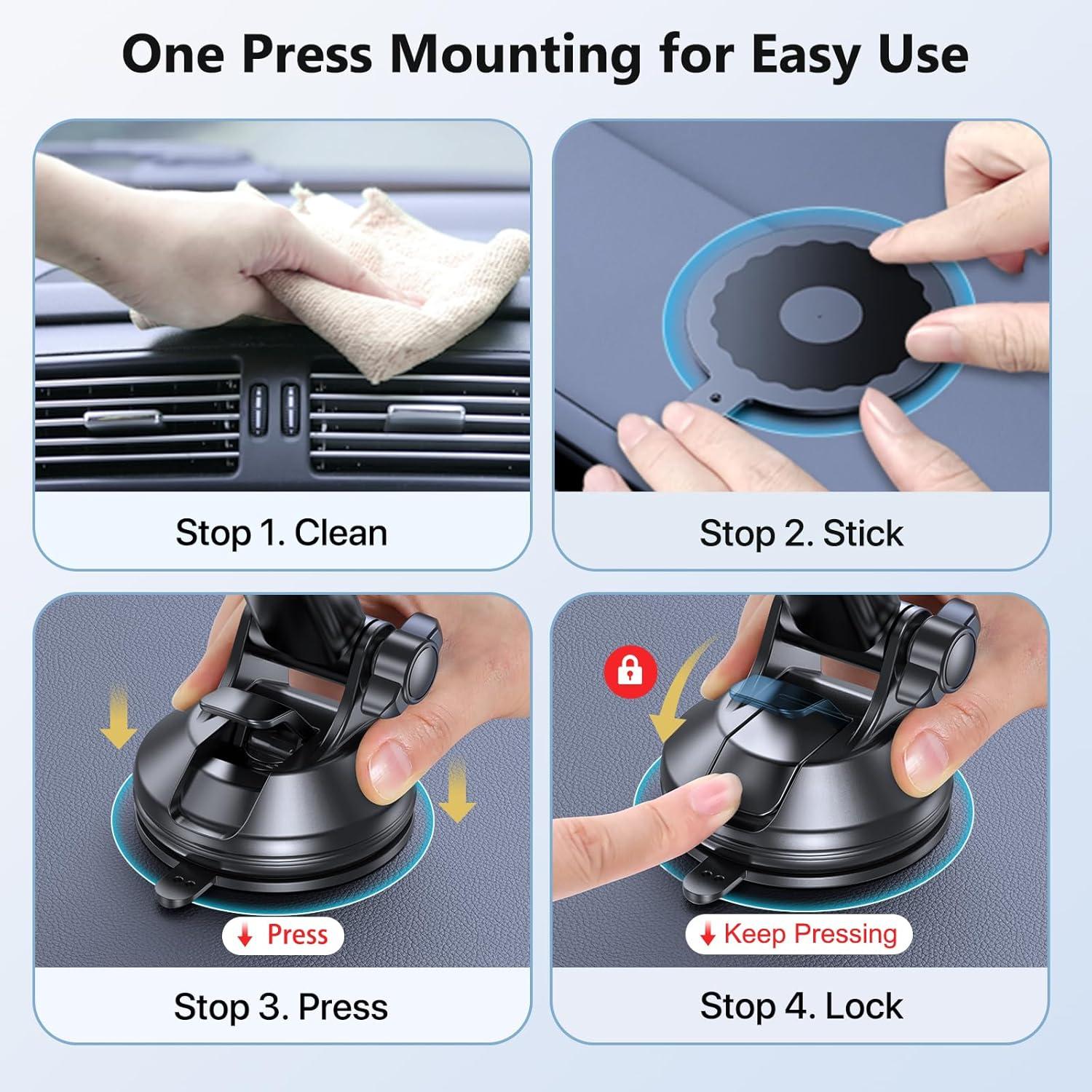 Soporte para Teléfono Móvil Miracase 4 en 1 Negro