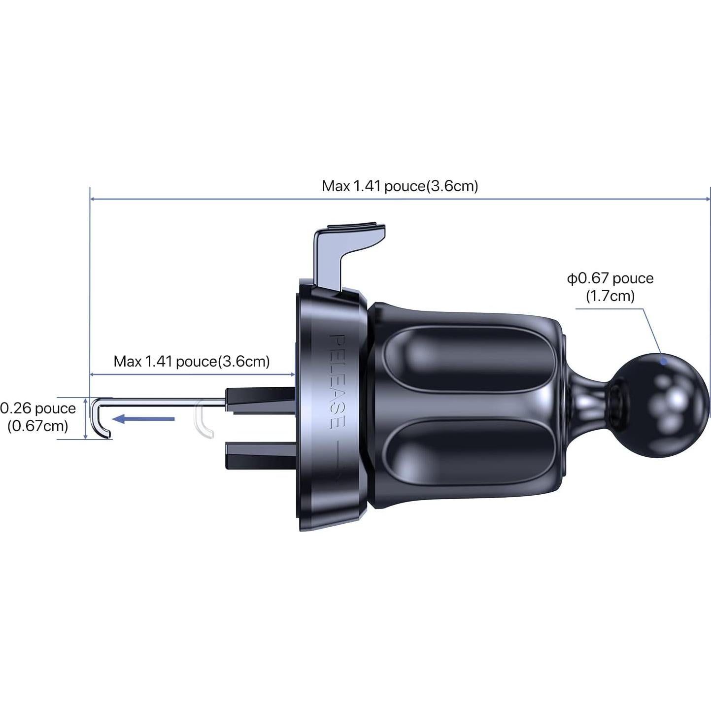 Soporte para Teléfono Móvil Miracase 4 en 1 Negro