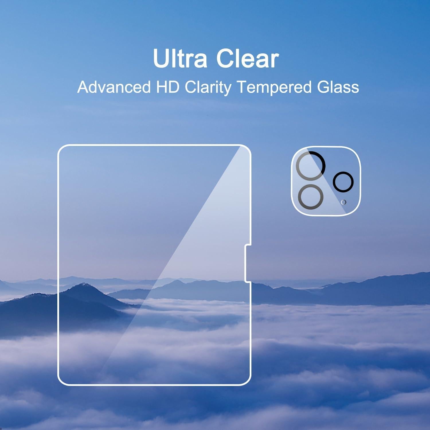 Ailun 4 Pack Protector Pantalla y Lente iPad Pro 13" 2024