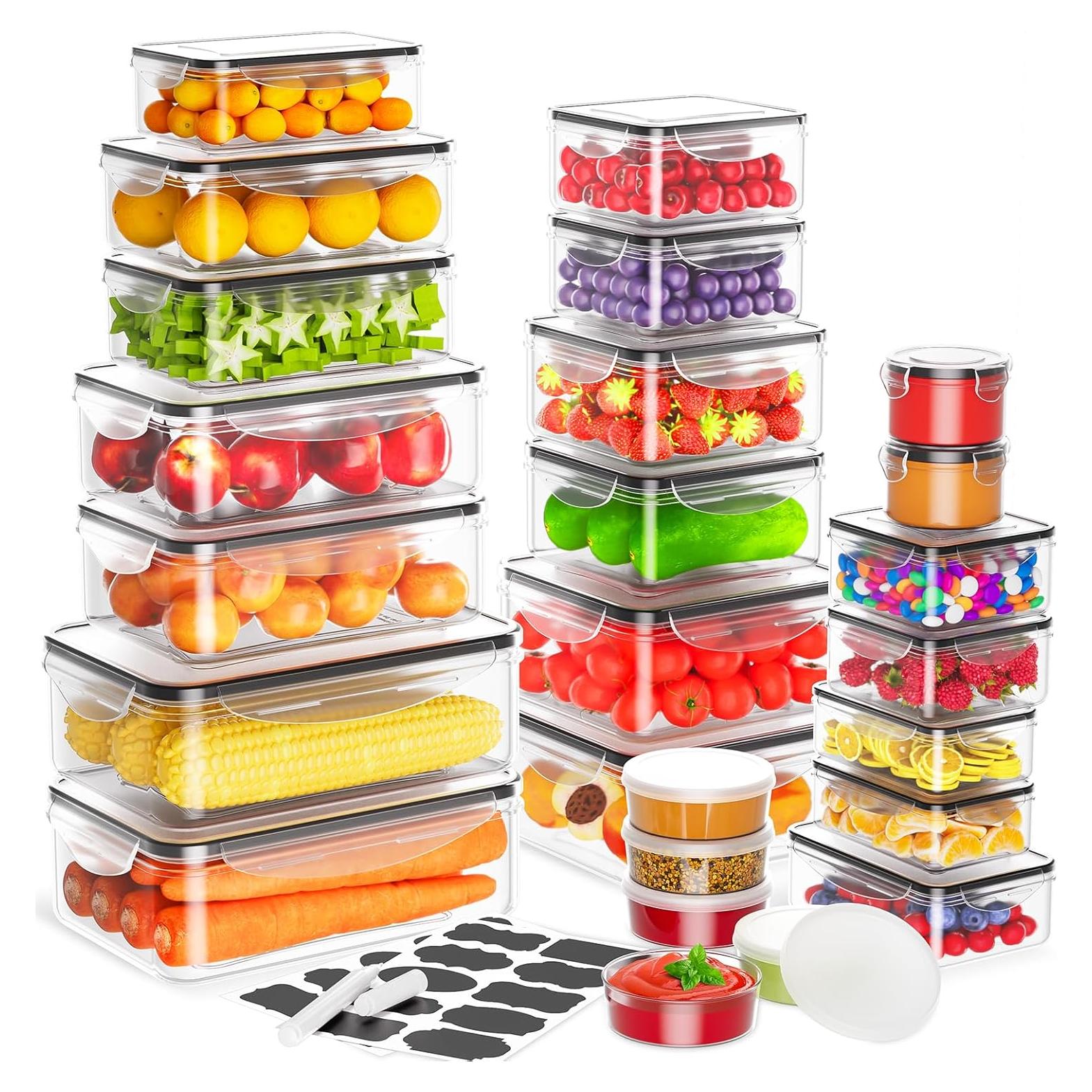 50 Contenedores de Almacenamiento Herméticos JSCARES - Apto Microondas