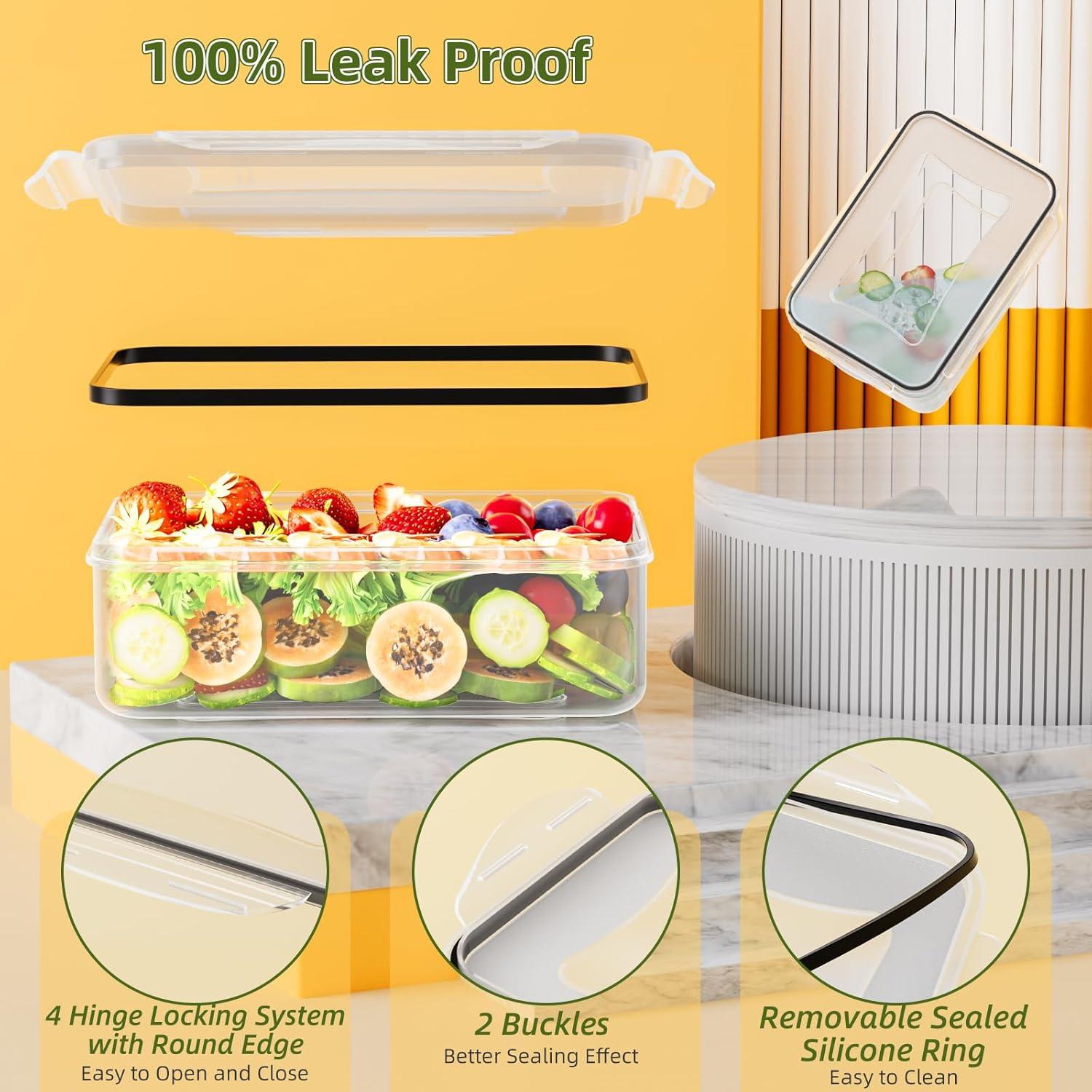 50 Contenedores de Almacenamiento Herméticos JSCARES - Apto Microondas