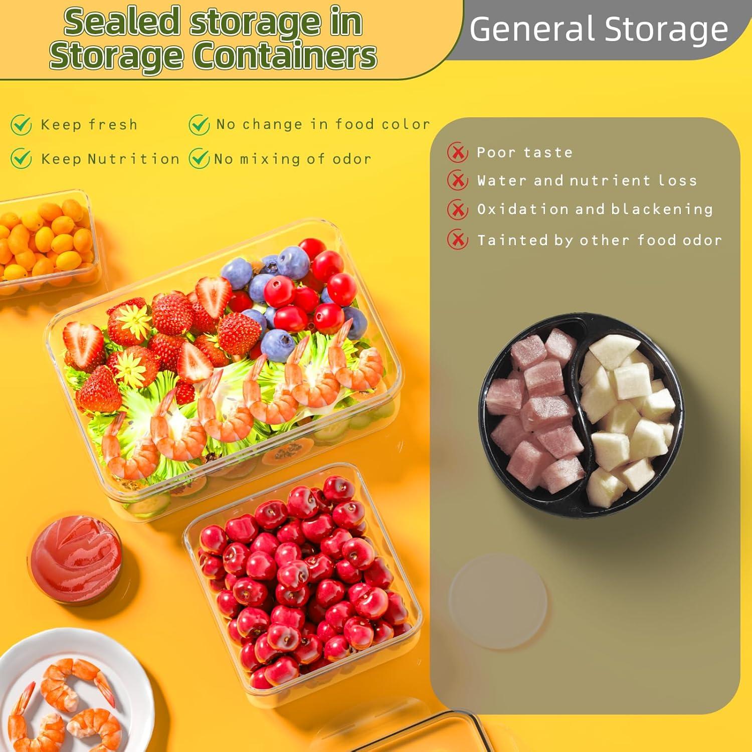 50 Contenedores de Almacenamiento Herméticos JSCARES - Apto Microondas