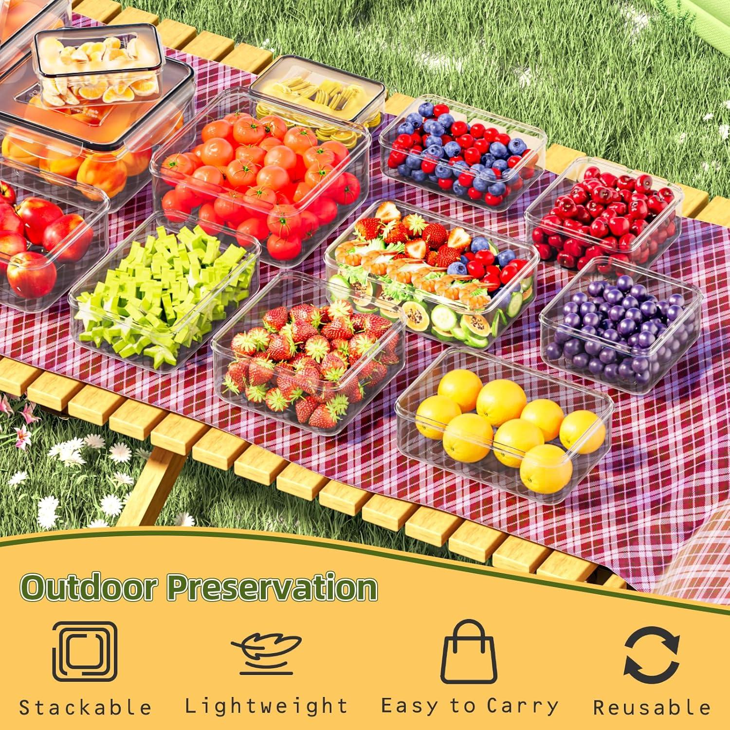 50 Contenedores de Almacenamiento Herméticos JSCARES - Apto Microondas