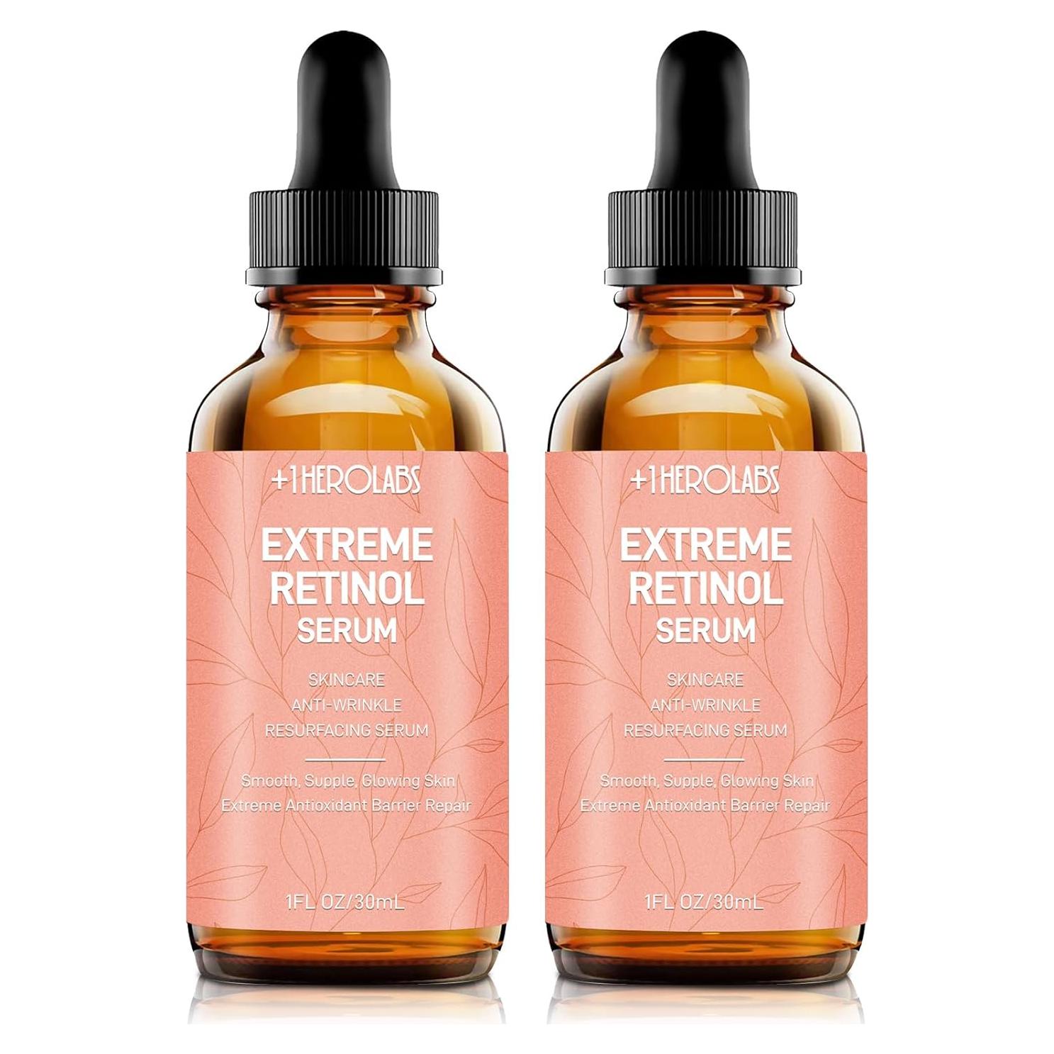 Suero de Retinol 2.5% 1SUEROS con Ácido Hialurónico 30ml x2