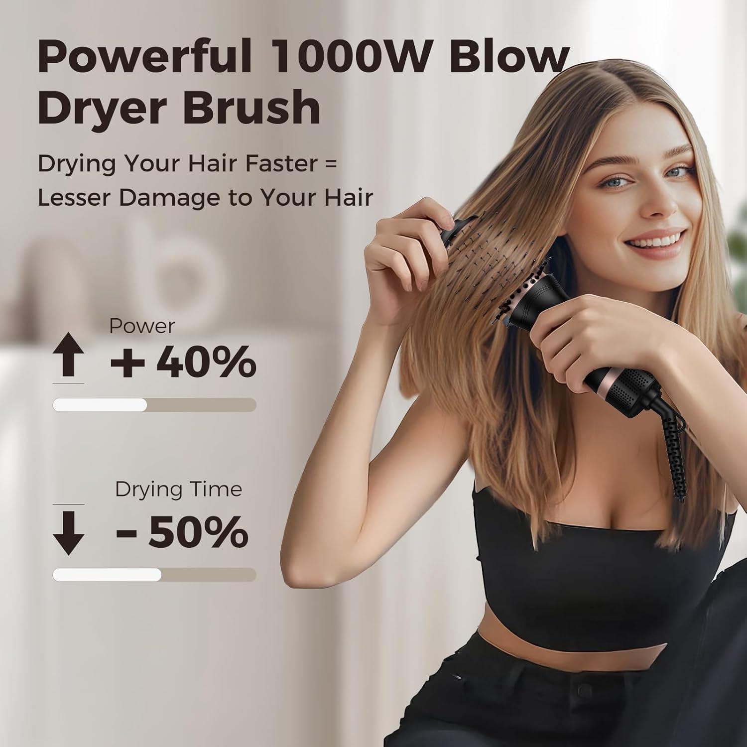 Cepillo Secador de Cabello Slopehill CS-1012 1000W Doble Voltaje