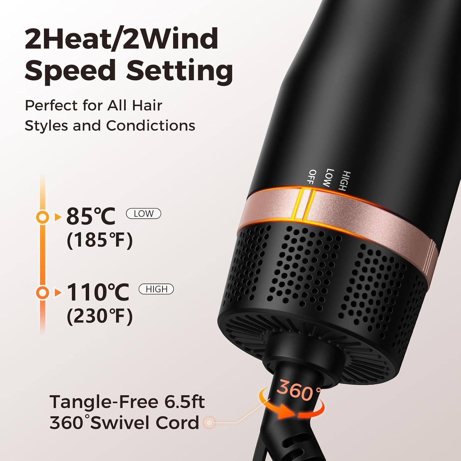 Cepillo Secador de Cabello Slopehill CS-1012 1000W Doble Voltaje