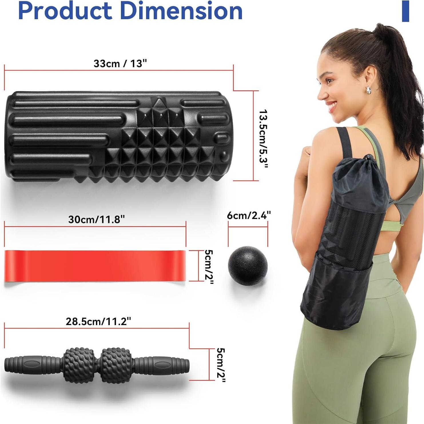 Juego de Rodillos de Espuma 5 en 1 LTHTRADE - Masaje y Terapia