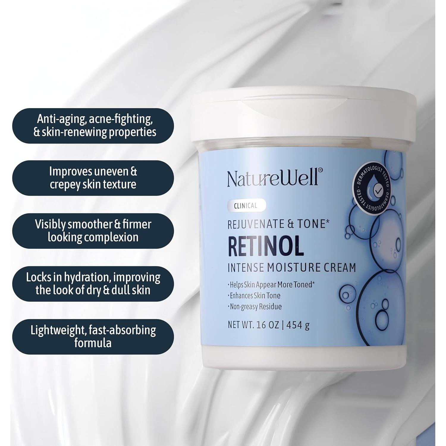 Crema Hidratante Avanzada NatureWell con Retinol 283.5 g