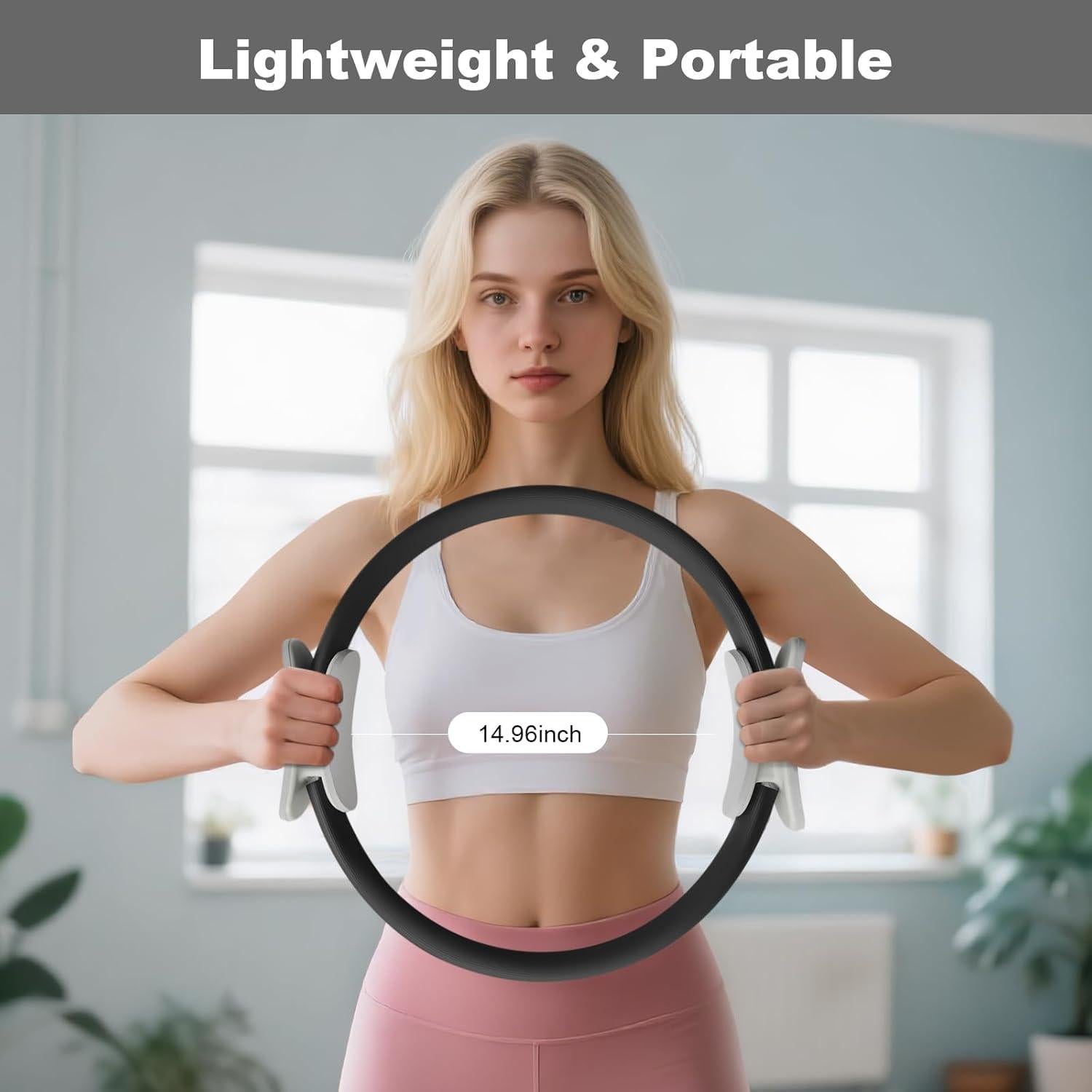 Anillo de Pilates Quorvella 38.1 cm con Mangos Acolchados