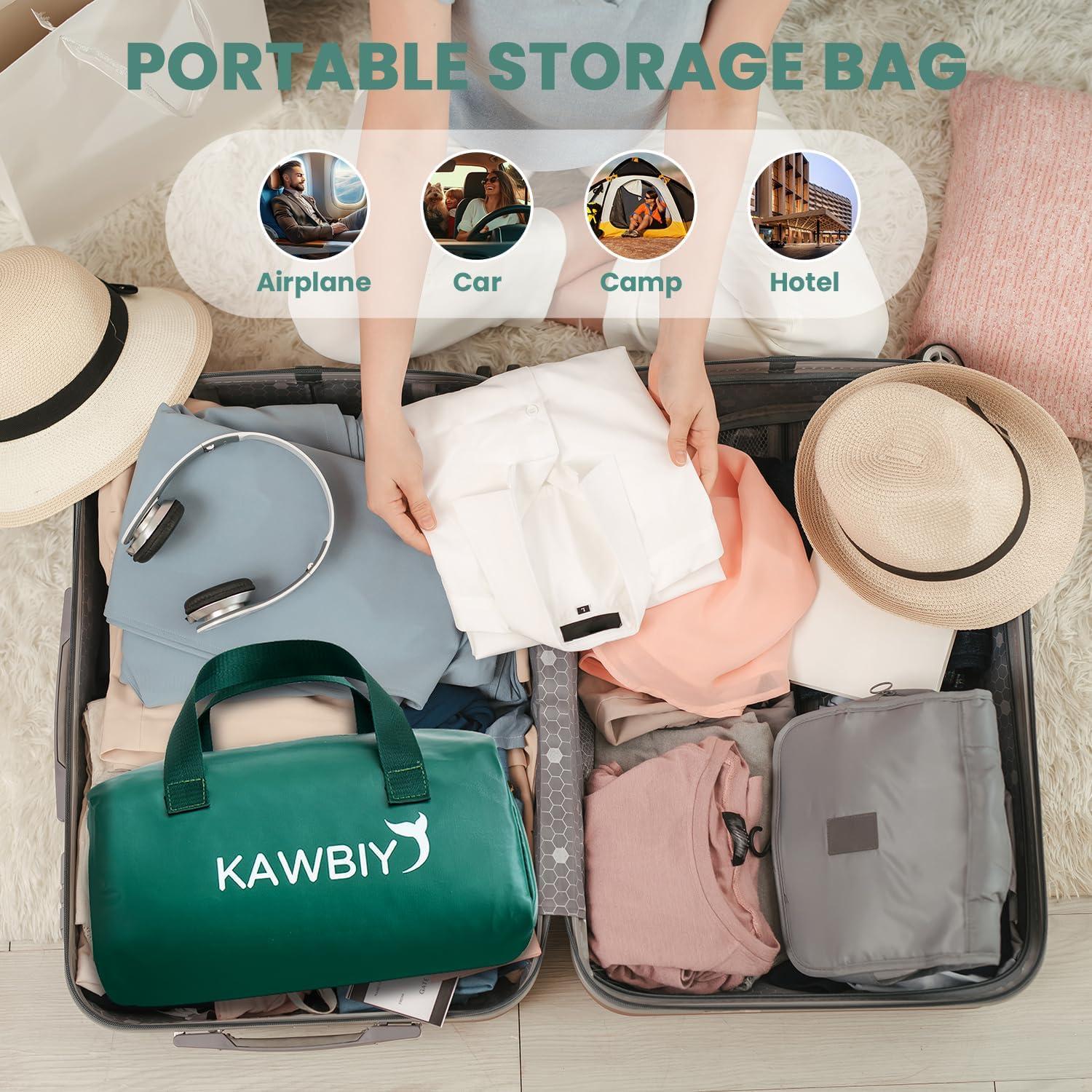 Manta con peso KAWBIYJ 3.18 kg 101.6x177.8 cm Verde