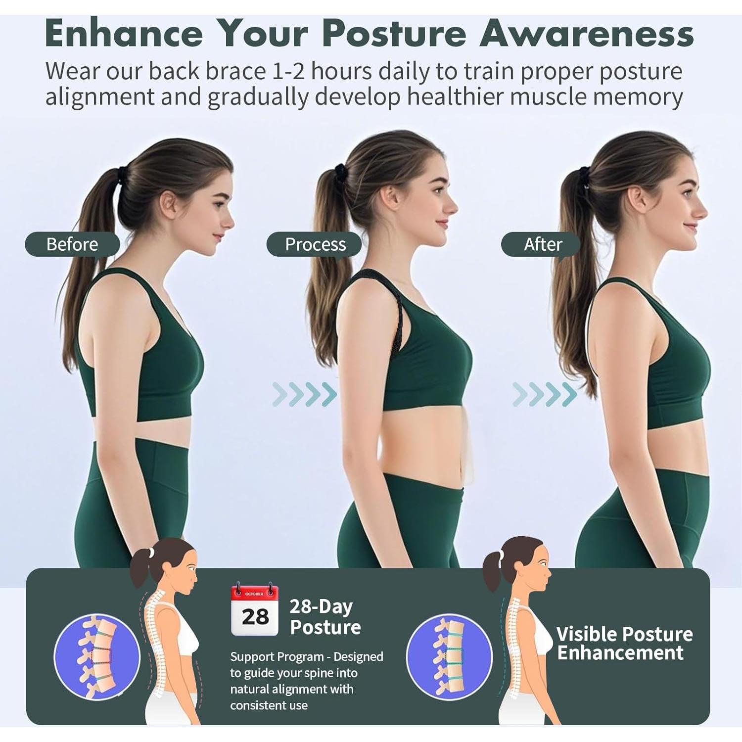 Corrector de Postura Ajustable Thergoni 35-36 para Hombres y Mujeres