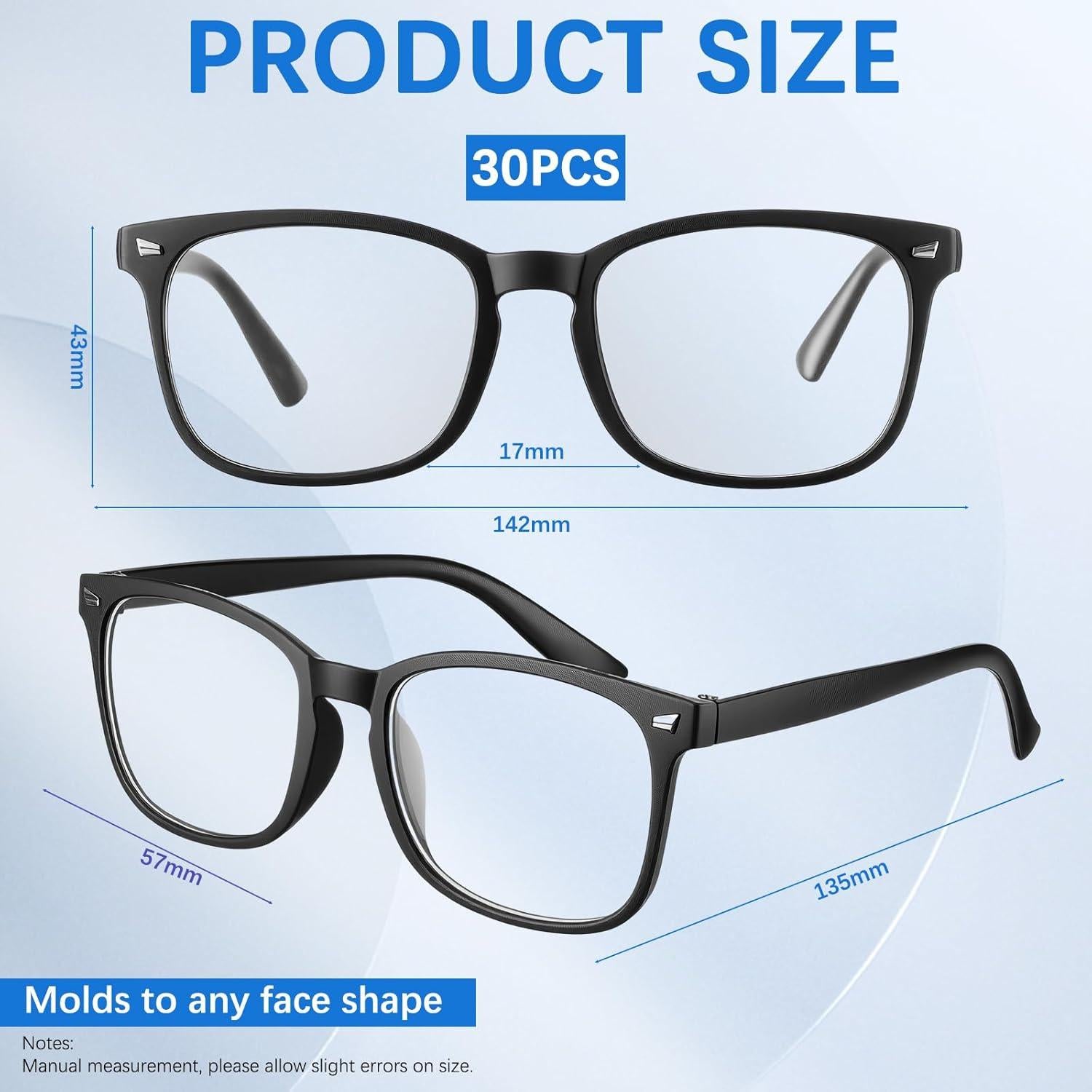 Gafas de Bloqueo de Luz Azul Kingdder 30 Unidades UV