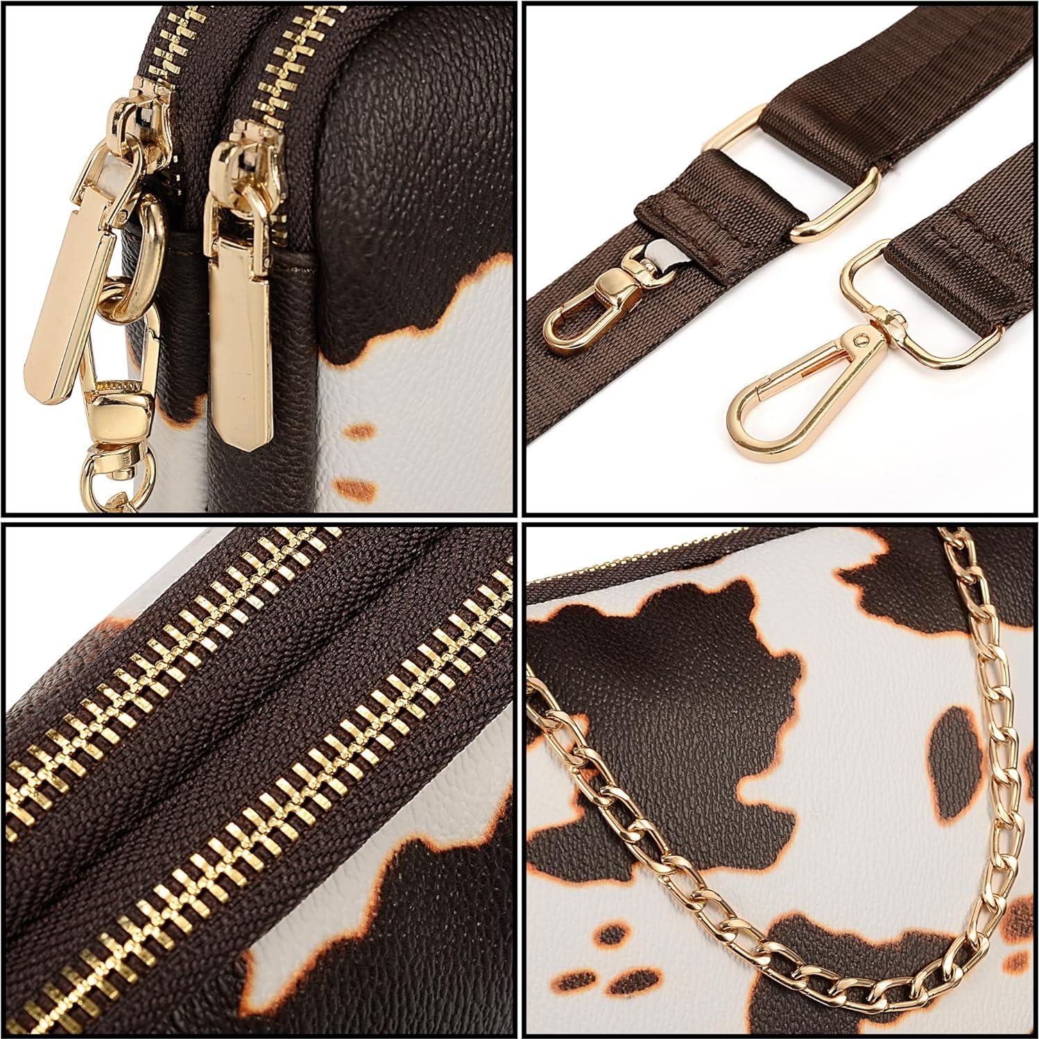 Bolso Cruzado UTO para Mujeres 3 en 1 Cuero Sintético