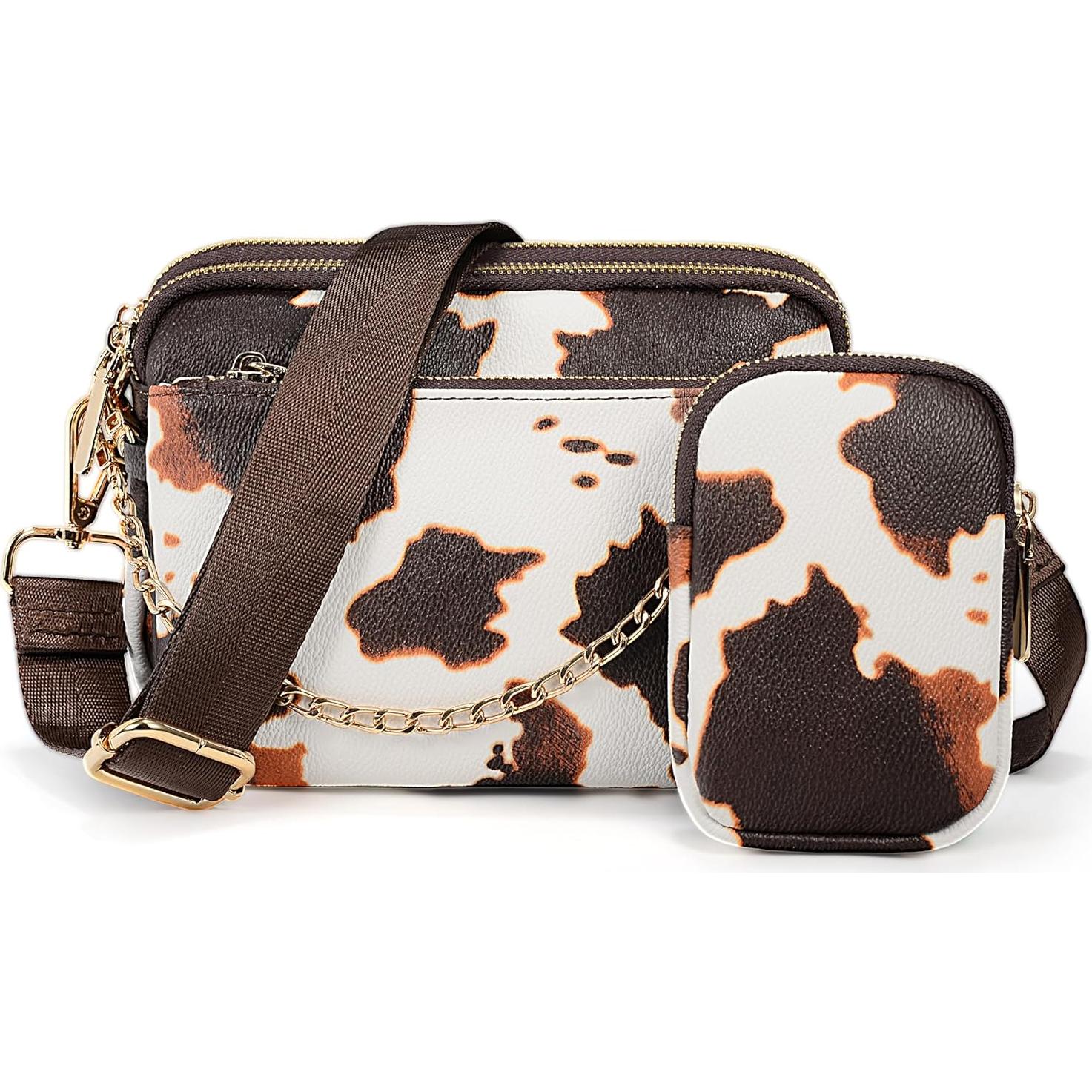 Bolso Cruzado UTO para Mujeres 3 en 1 Cuero Sintético