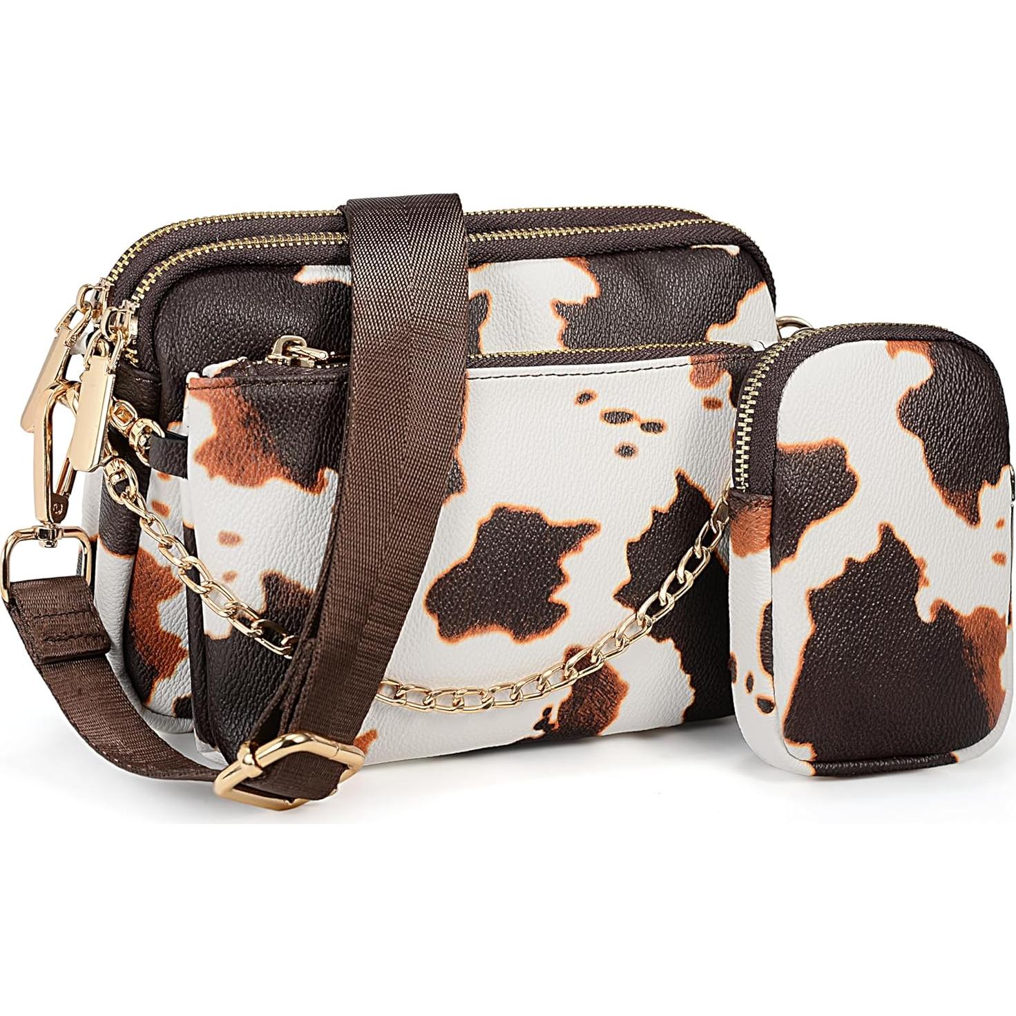 Bolso Cruzado UTO para Mujeres 3 en 1 Cuero Sintético