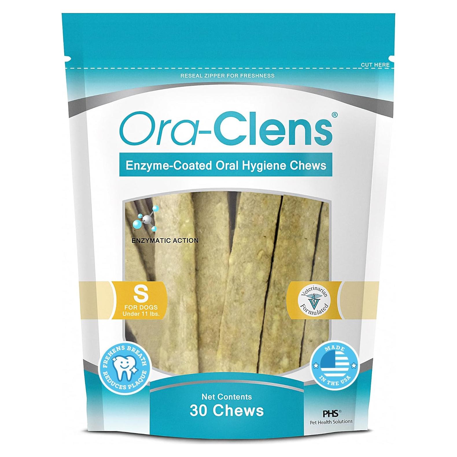 Masticables de Higiene Oral para Perros Pequeños Ora-Clens - 30 Unidades