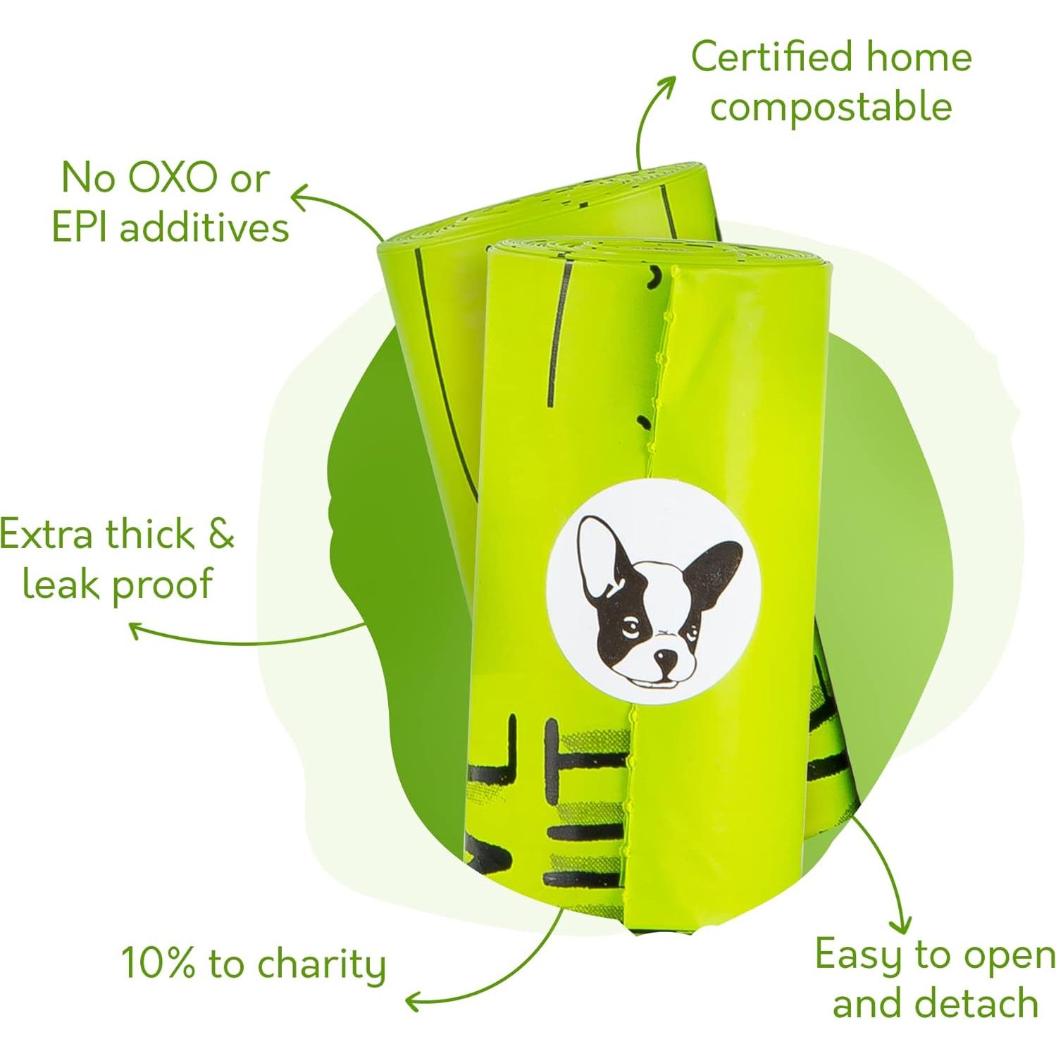 Bolsas Compostables para Poop de Perros G.A.S - 120 Unidades