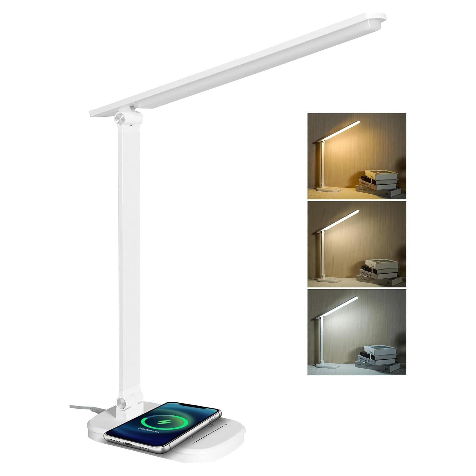 Lámpara de Escritorio LED Faithorse T02-WH 21W Carga Inalámbrica