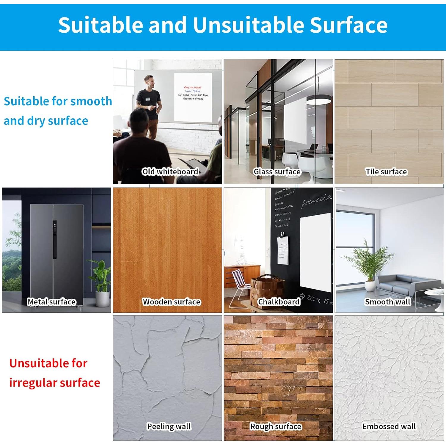 Papel de Pizarra Blanca AFMAT WS40 0.44 m x 0.91 m con Marcador