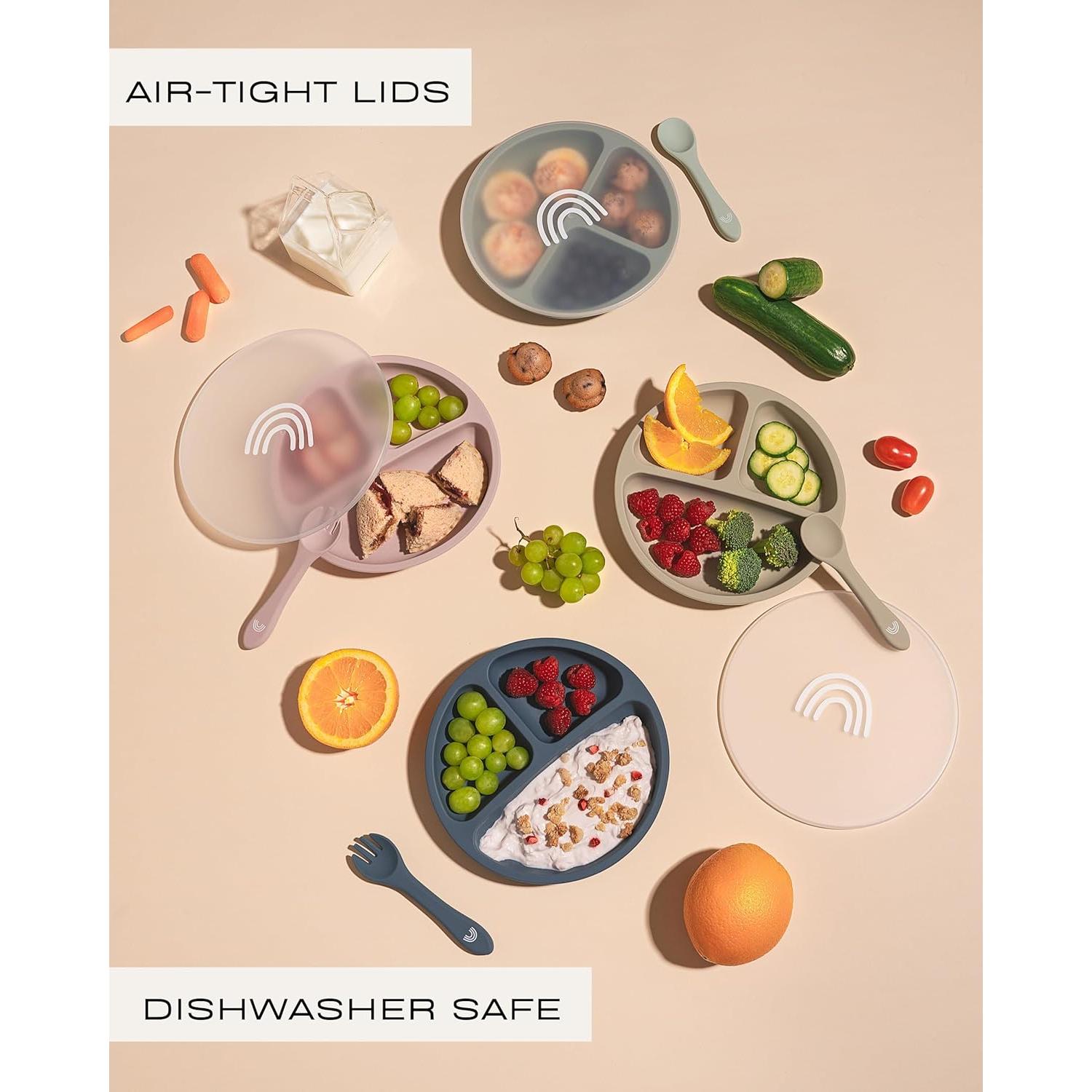 Tapa Hermética Hippypotamus para Platos de Silicona 19.7 cm - Set de 3