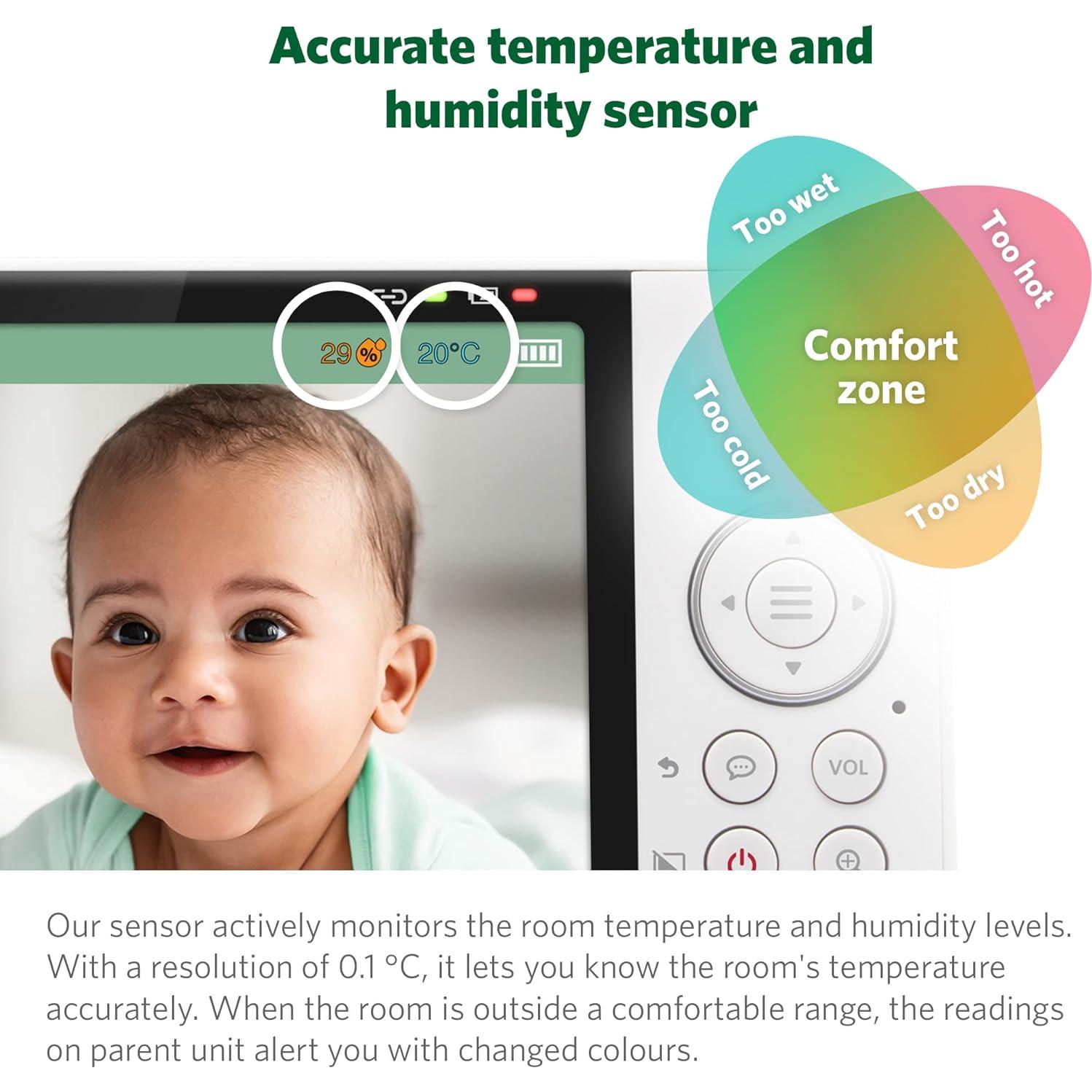 Monitor para Bebés LeapFrog LF925HD con Cámara 1080p y Audio