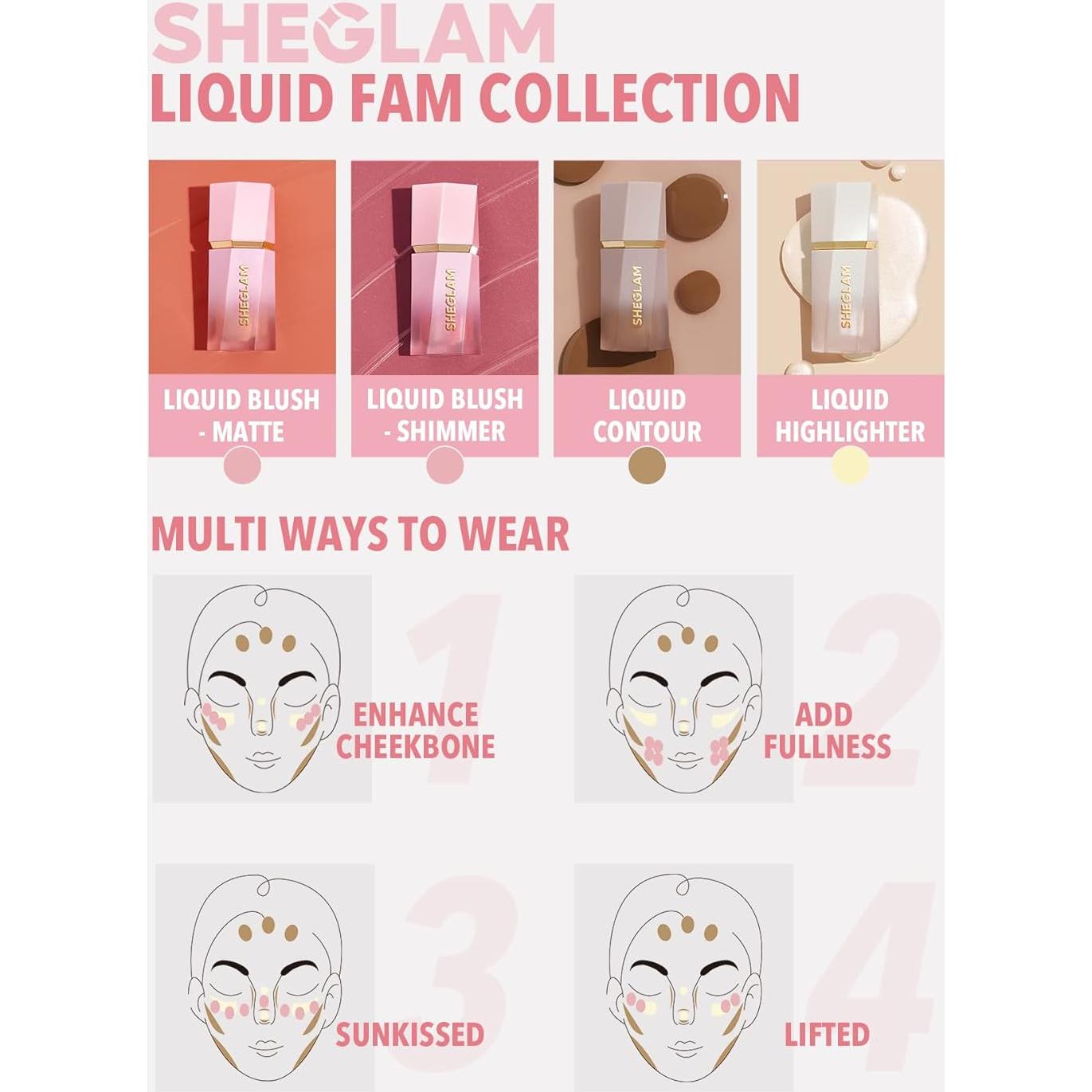 Rubor Líquido SHEGLAM 5.30 ml Color Manzana Caramelo