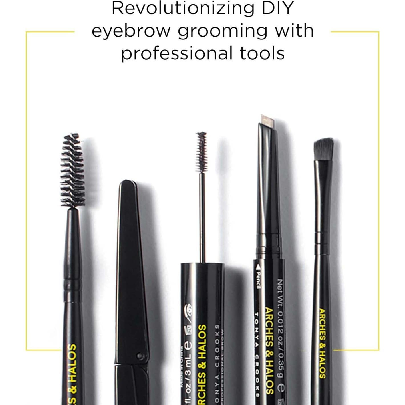 Lápiz de Cejas Arches & Halos Castaño - Vegano, Resistente a Manchas