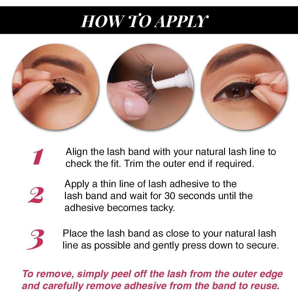 Pestañas Postizas Ardell Accent 301 - Ojo de Gato Natural, 4 Paquetes