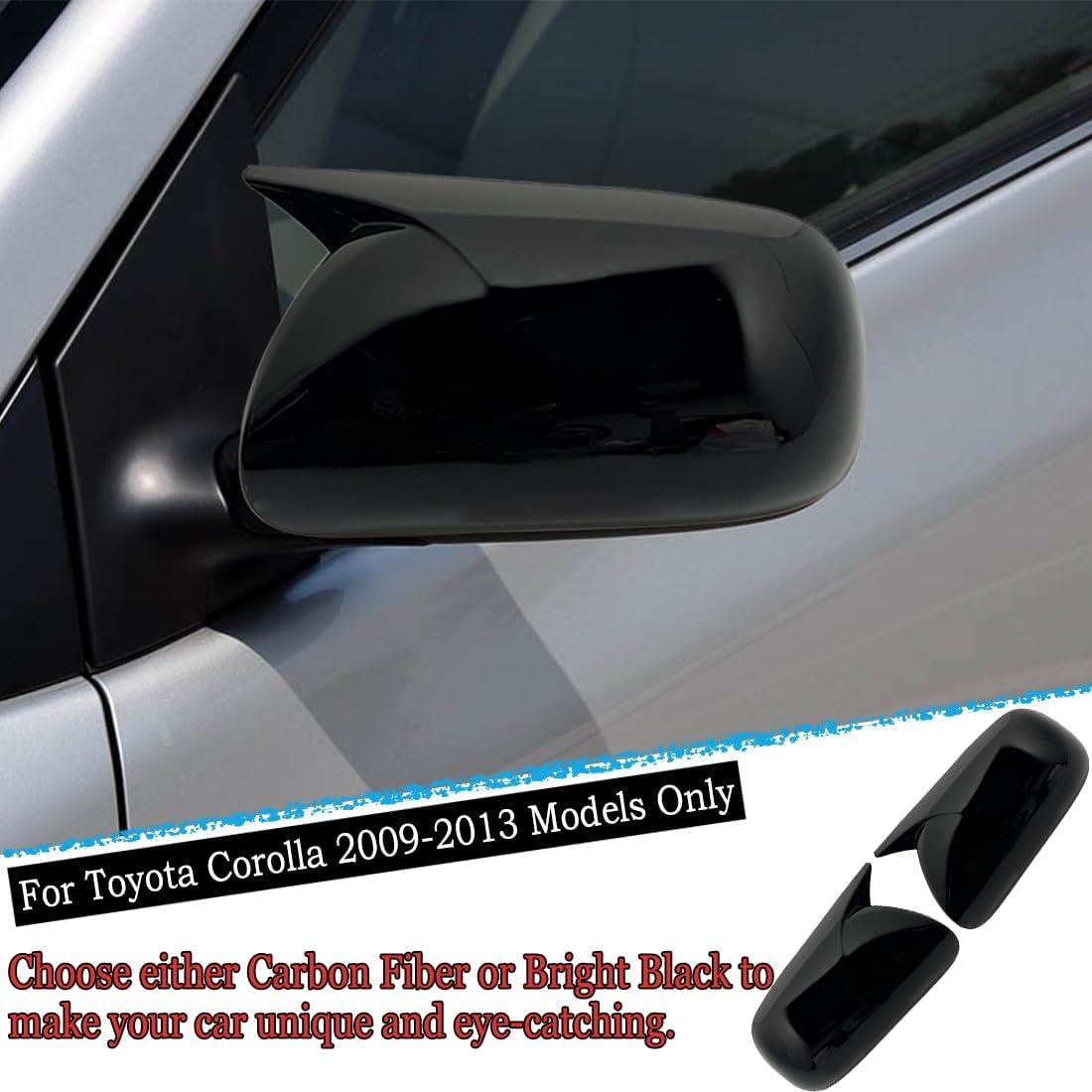 Cubierta Espejo Lateral MUXEE Toyota Corolla 2009-2013 2PCS Negro