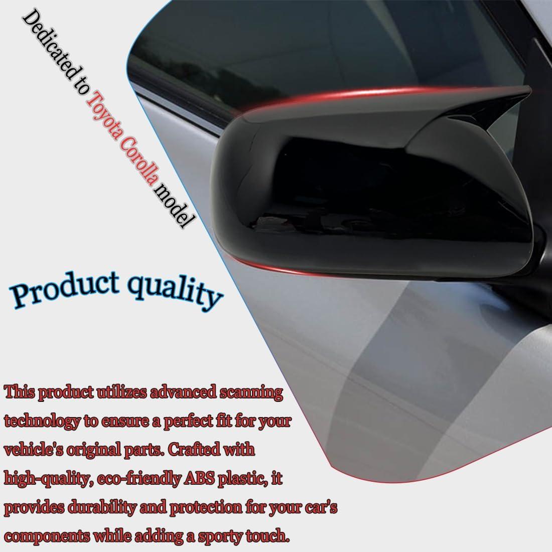 Cubierta Espejo Lateral MUXEE Toyota Corolla 2009-2013 2PCS Negro