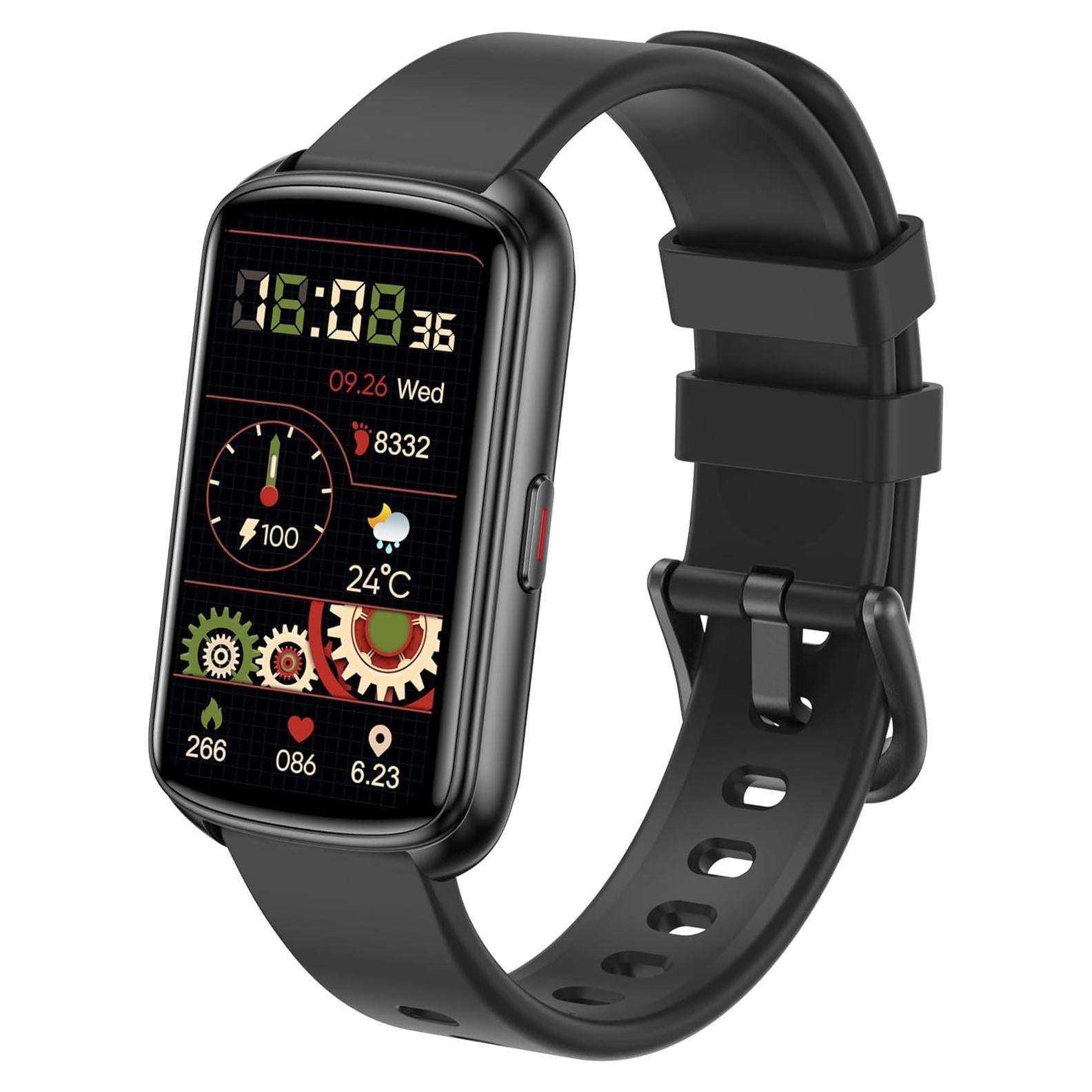 Reloj Inteligente Runlio T115 Fitness 1.47" Pantalla Táctil Negro