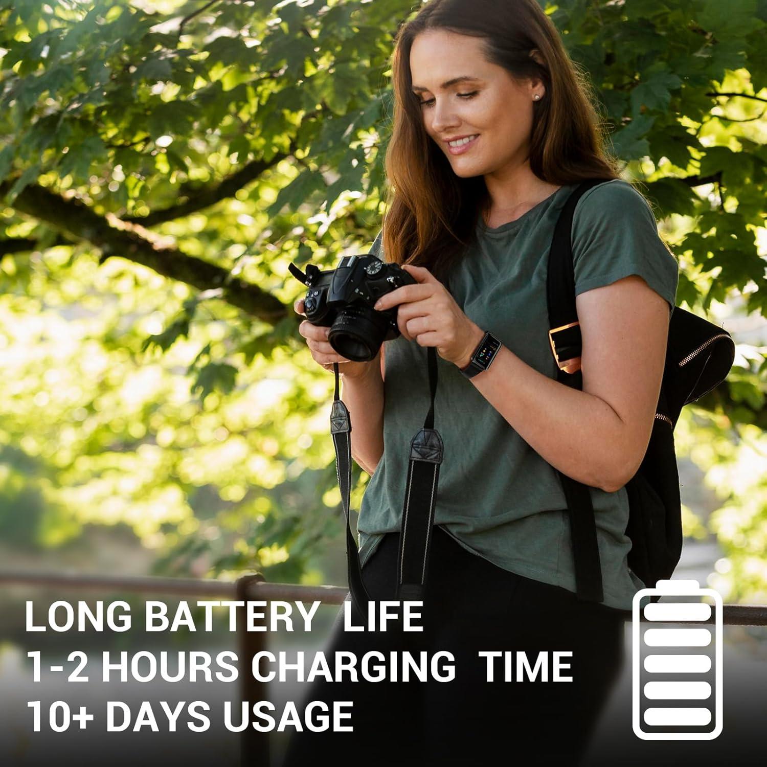 Reloj Inteligente Runlio T115 Fitness 1.47" Pantalla Táctil Negro