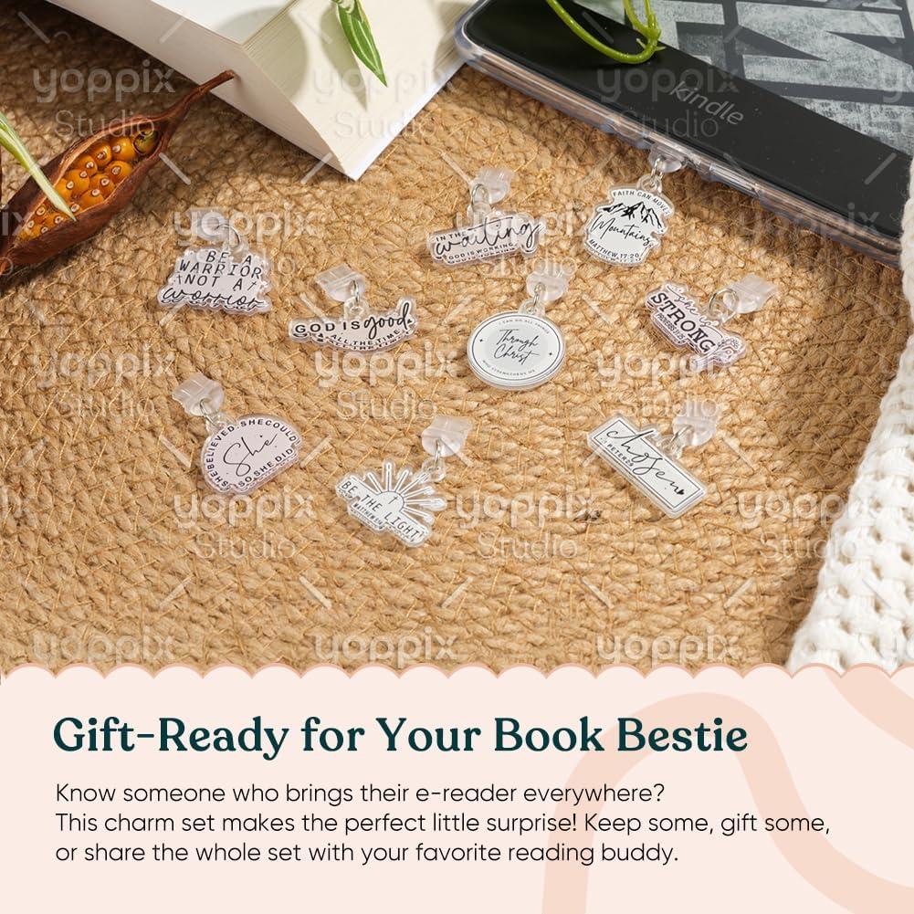 9 Accesorios para E-Reader YOPPIX, Tapones de Polvo Tipo C Cristiano