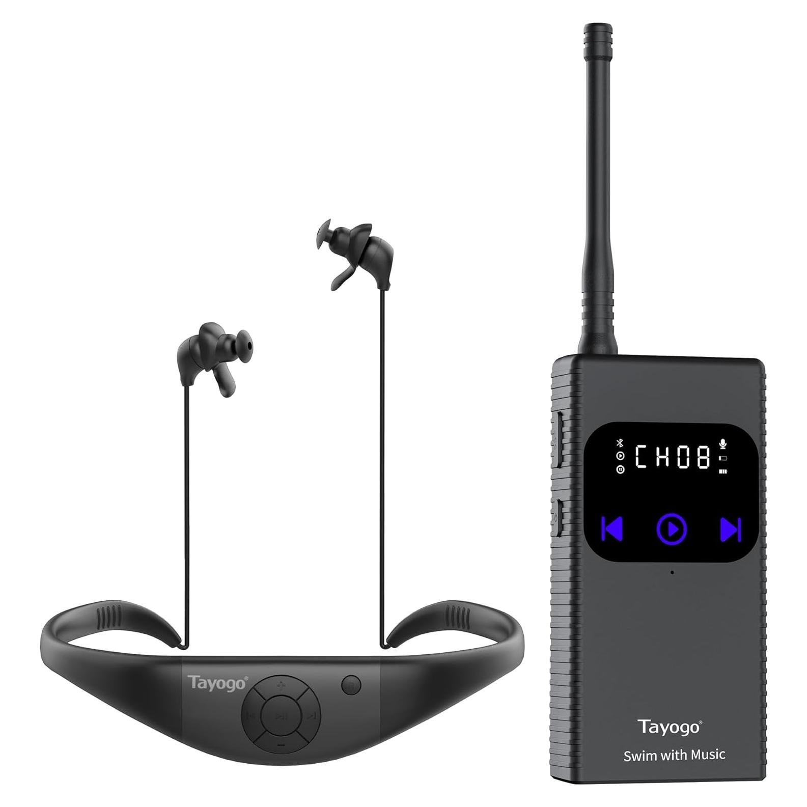 Auriculares de Natación Tayogo W16R Impermeables Bluetooth