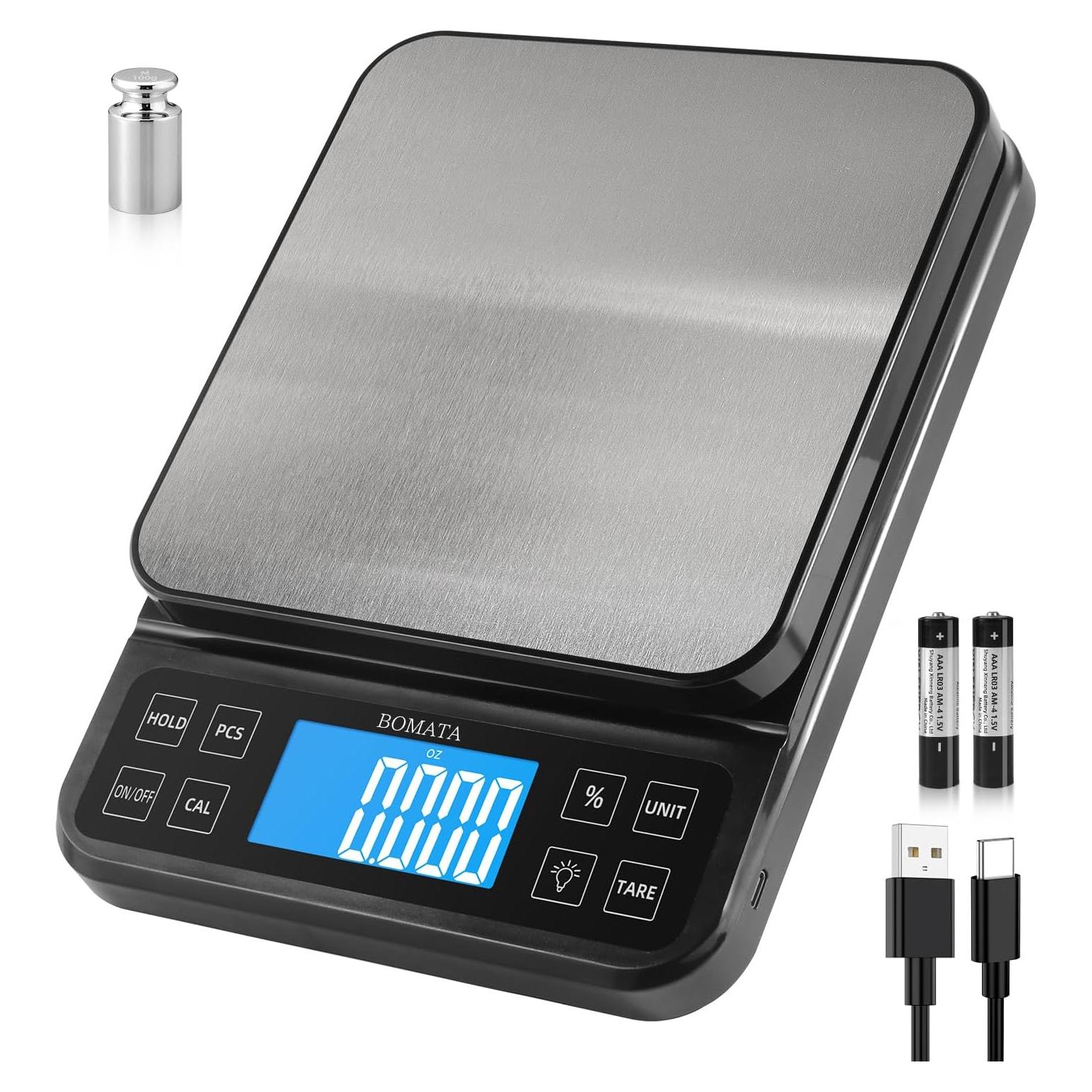 Balanza de Cocina BOMATA B613 5kg Alta Precisión LCD Recargable