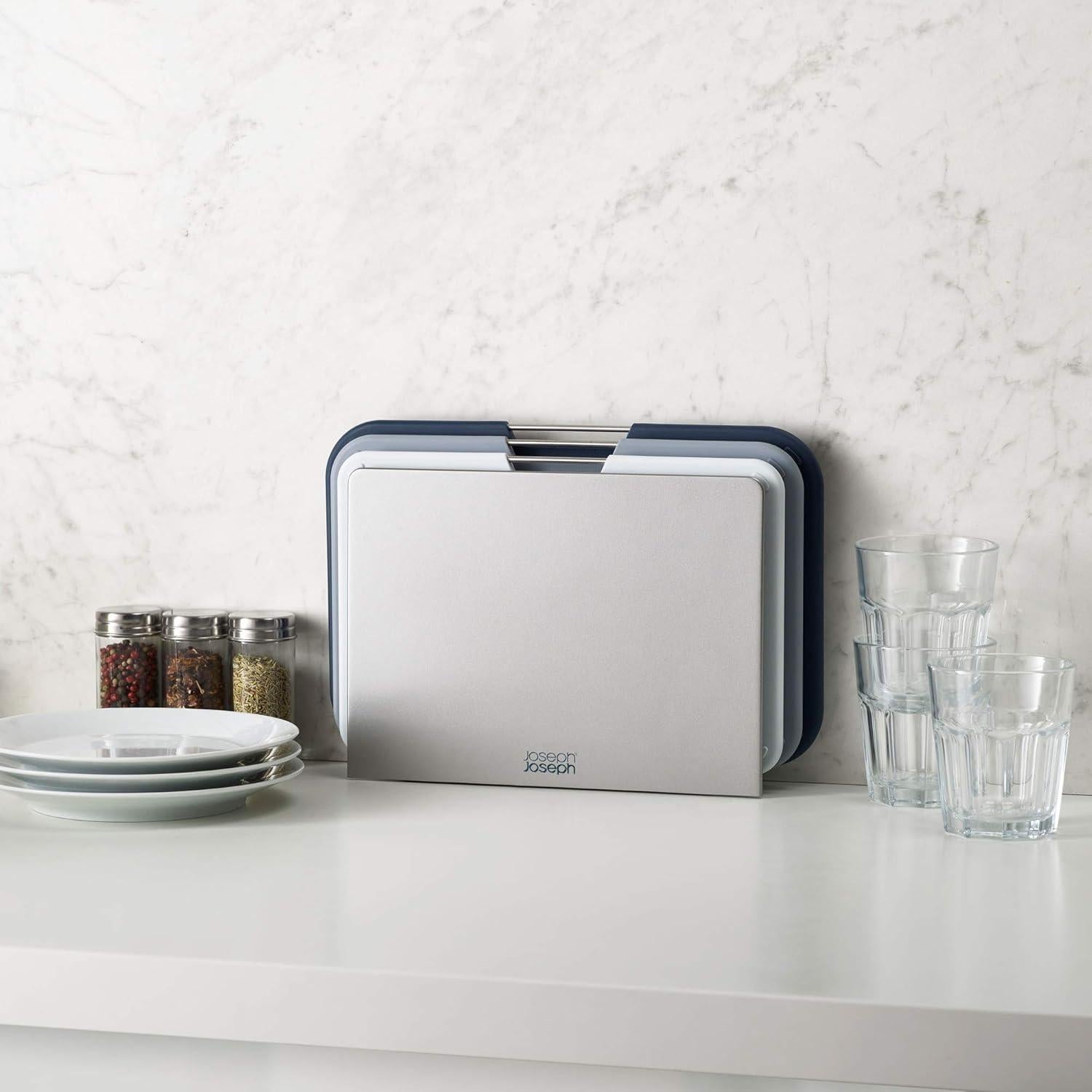 Conjunto de 3 Tablas de Cortar Joseph Joseph con Soporte