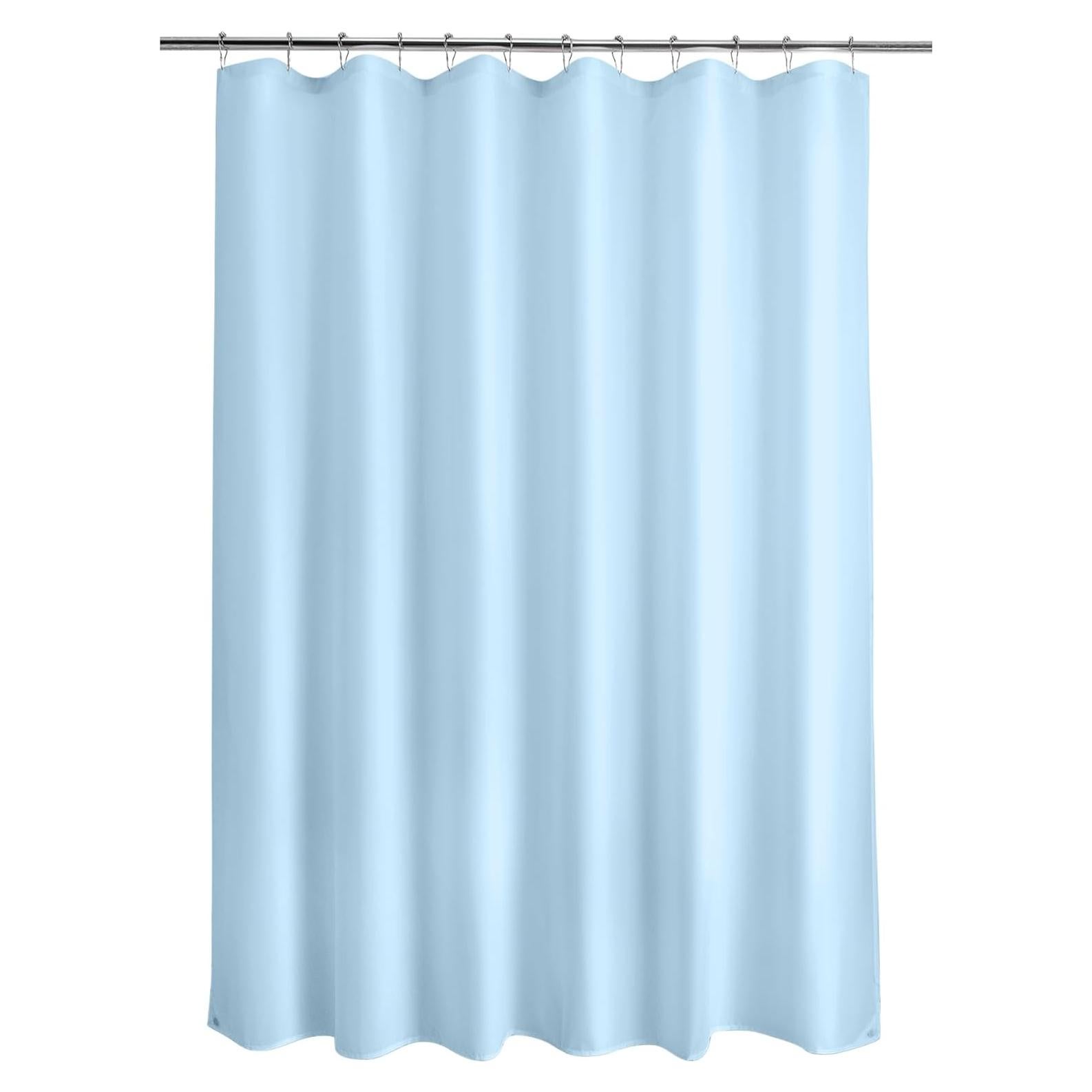 Forro de Cortina de Ducha Titanker 178x183 cm Azul Bebé Impermeable