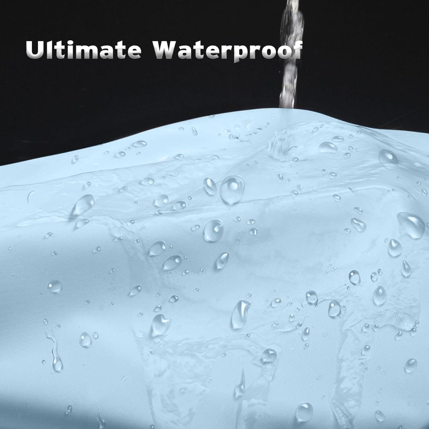 Forro de Cortina de Ducha Titanker 178x183 cm Azul Bebé Impermeable